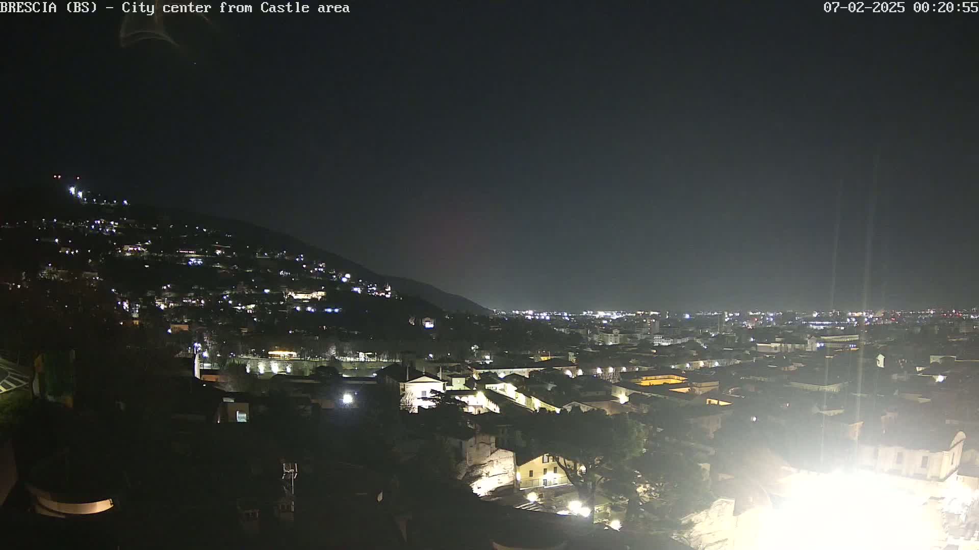 Brescia, Mount Maddalena & City View Live Cam - Lombardy, Italy