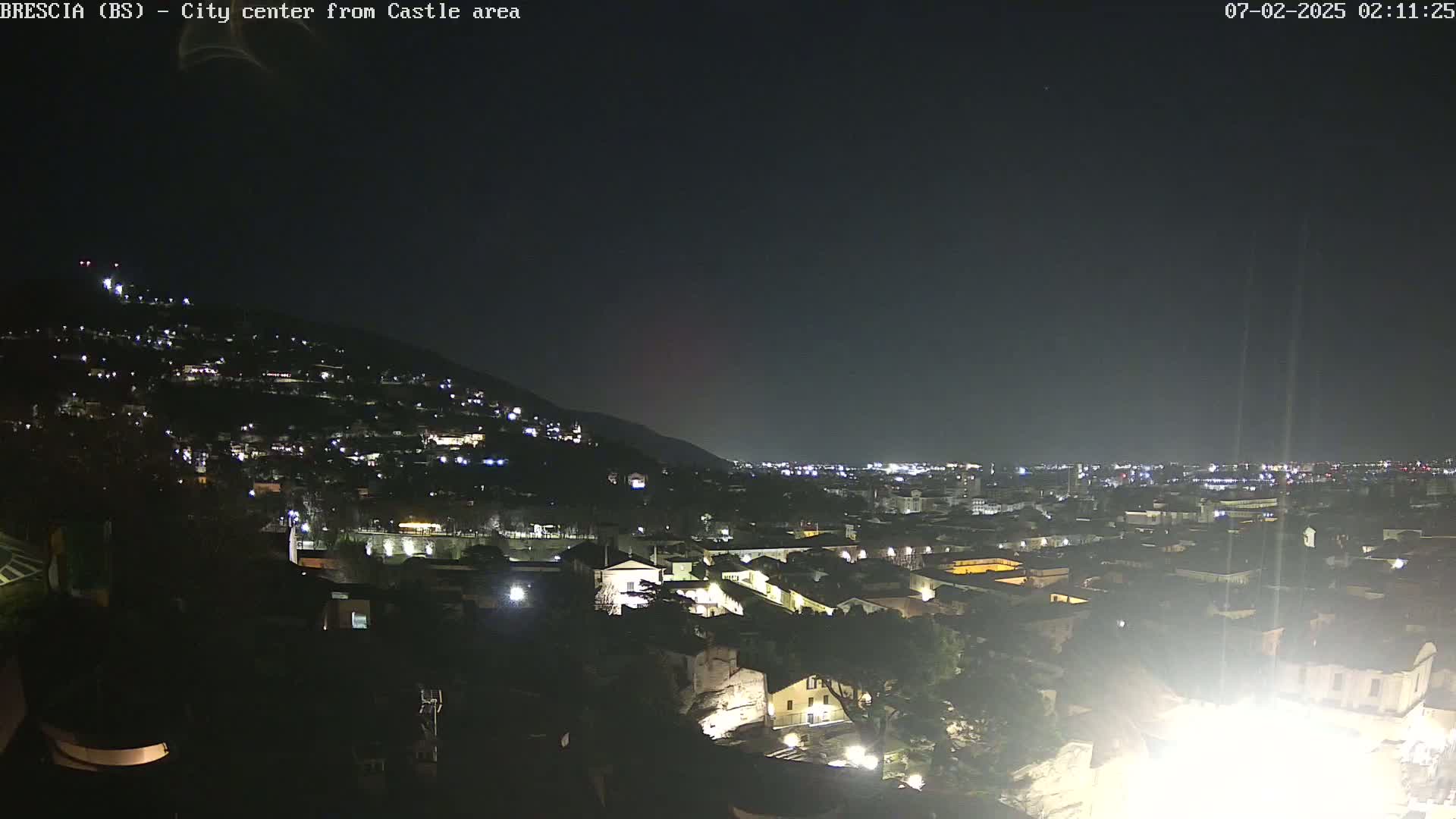 Brescia, Mount Maddalena & City View Live Cam - Lombardy, Italy