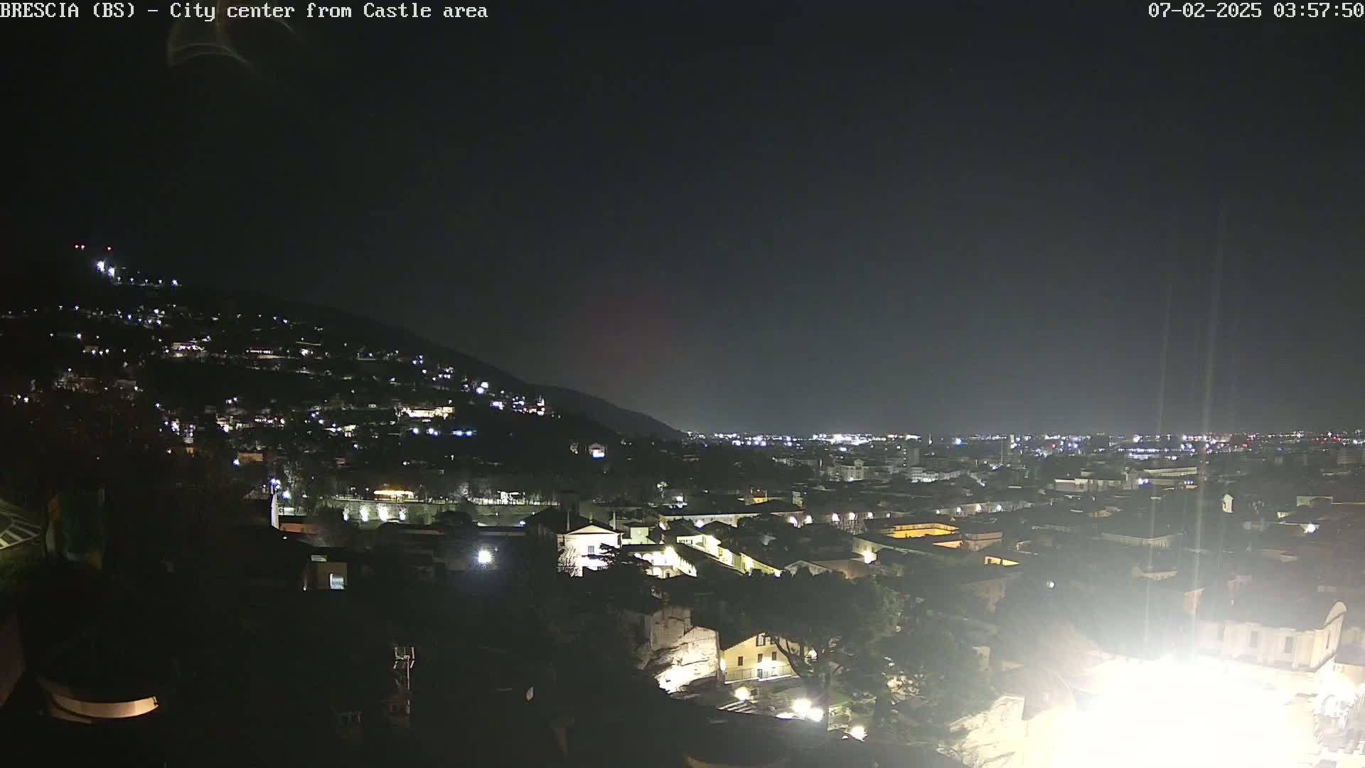 Brescia, Mount Maddalena & City View Live Cam - Lombardy, Italy