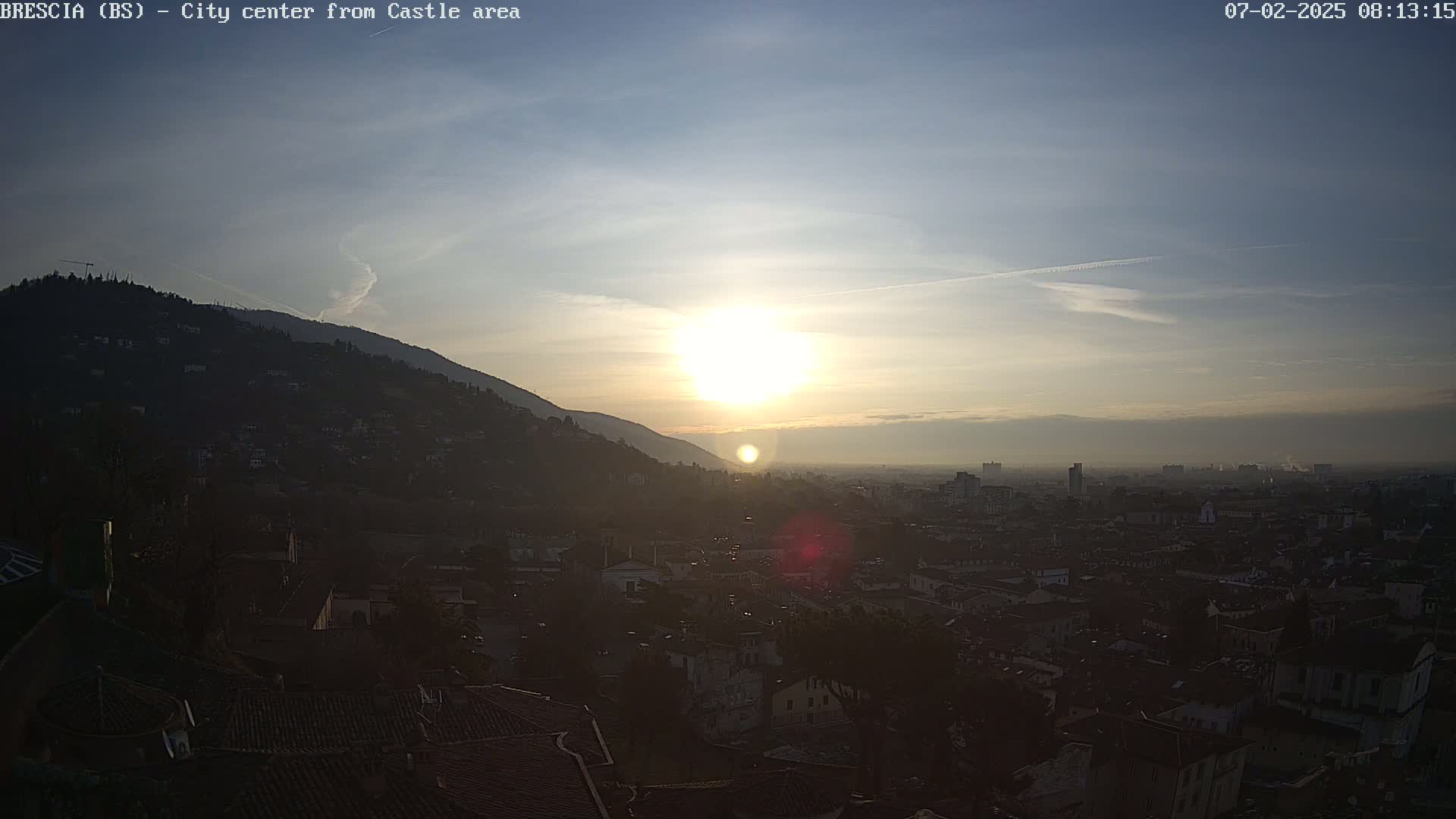 Brescia, Mount Maddalena & City View Live Cam - Lombardy, Italy