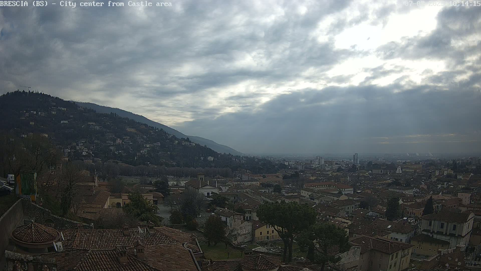 Brescia, Mount Maddalena & City View Live Cam - Lombardy, Italy