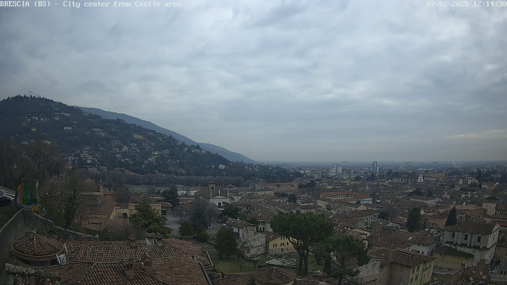 Brescia, Mount Maddalena & City View Live Cam - Lombardy, Italy