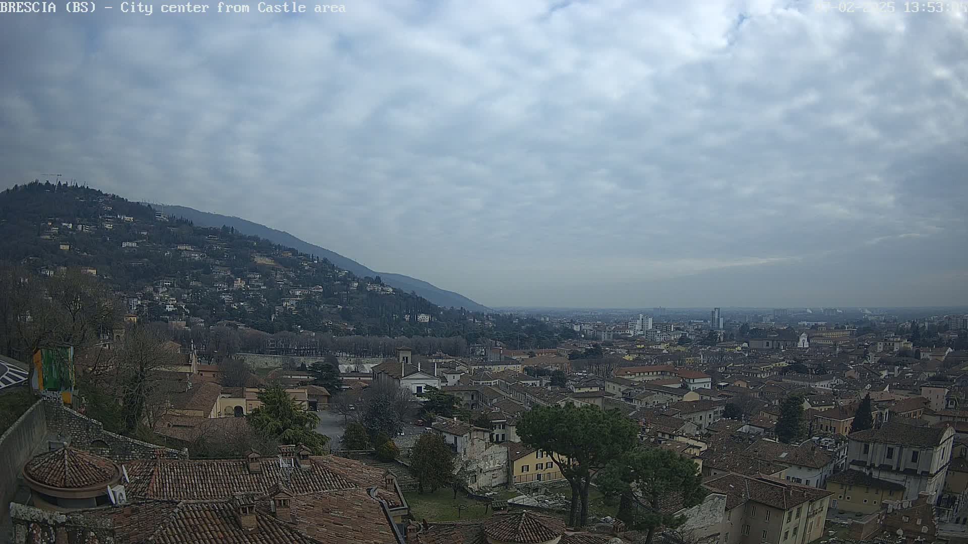 Brescia, Mount Maddalena & City View Live Cam - Lombardy, Italy