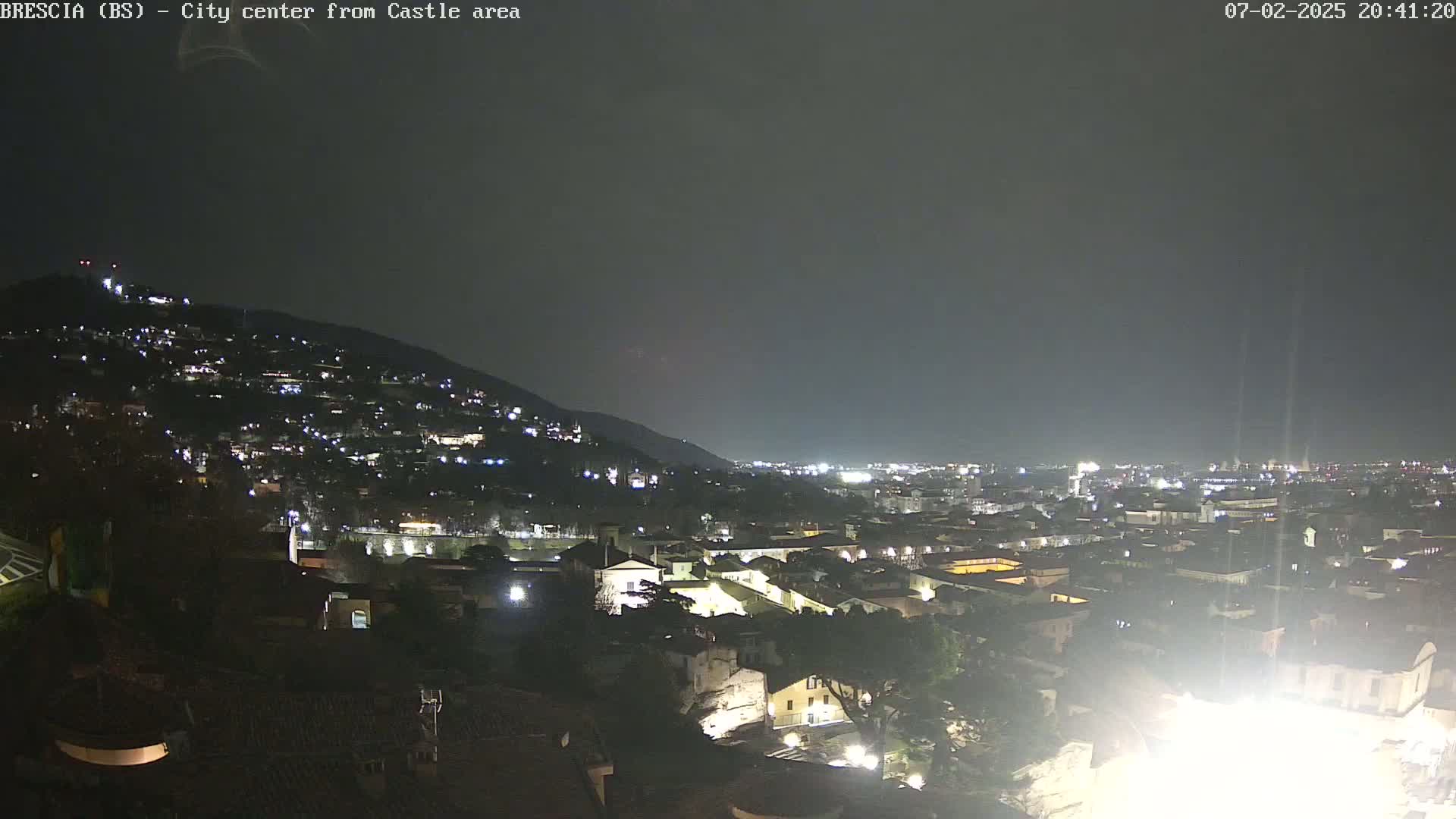 Brescia, Mount Maddalena & City View Live Cam - Lombardy, Italy