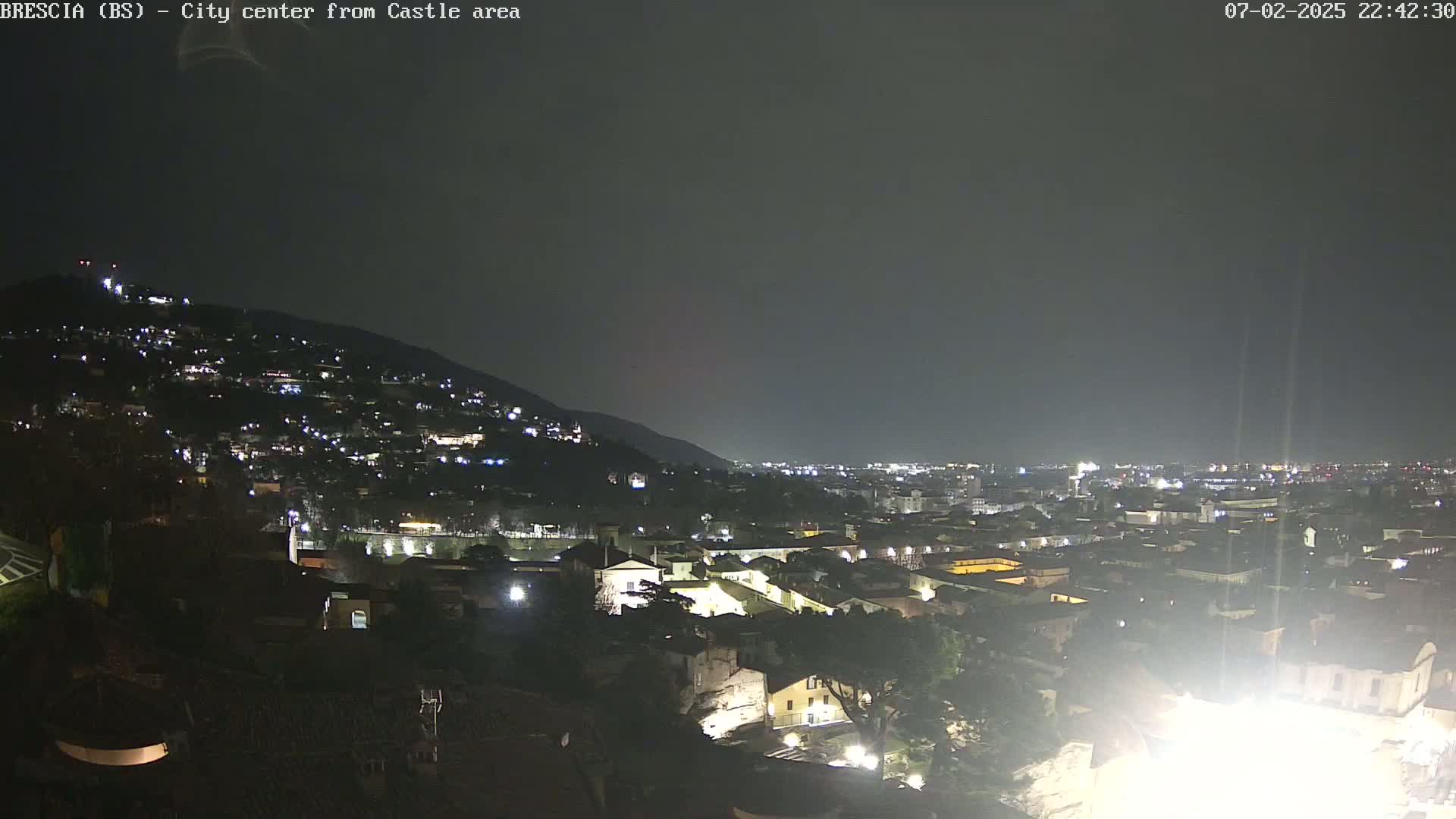 Brescia, Mount Maddalena & City View Live Cam - Lombardy, Italy