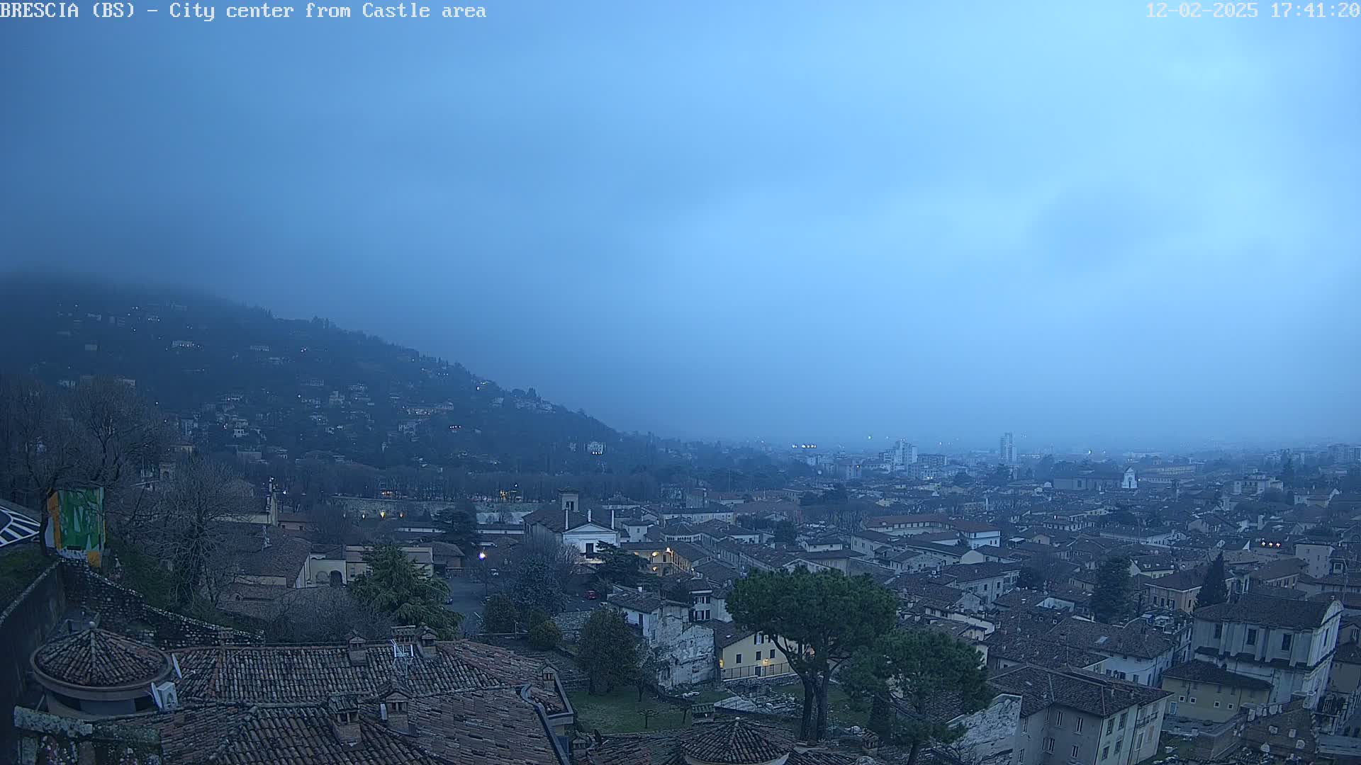 Brescia, Mount Maddalena & City View Live Cam - Lombardy, Italy