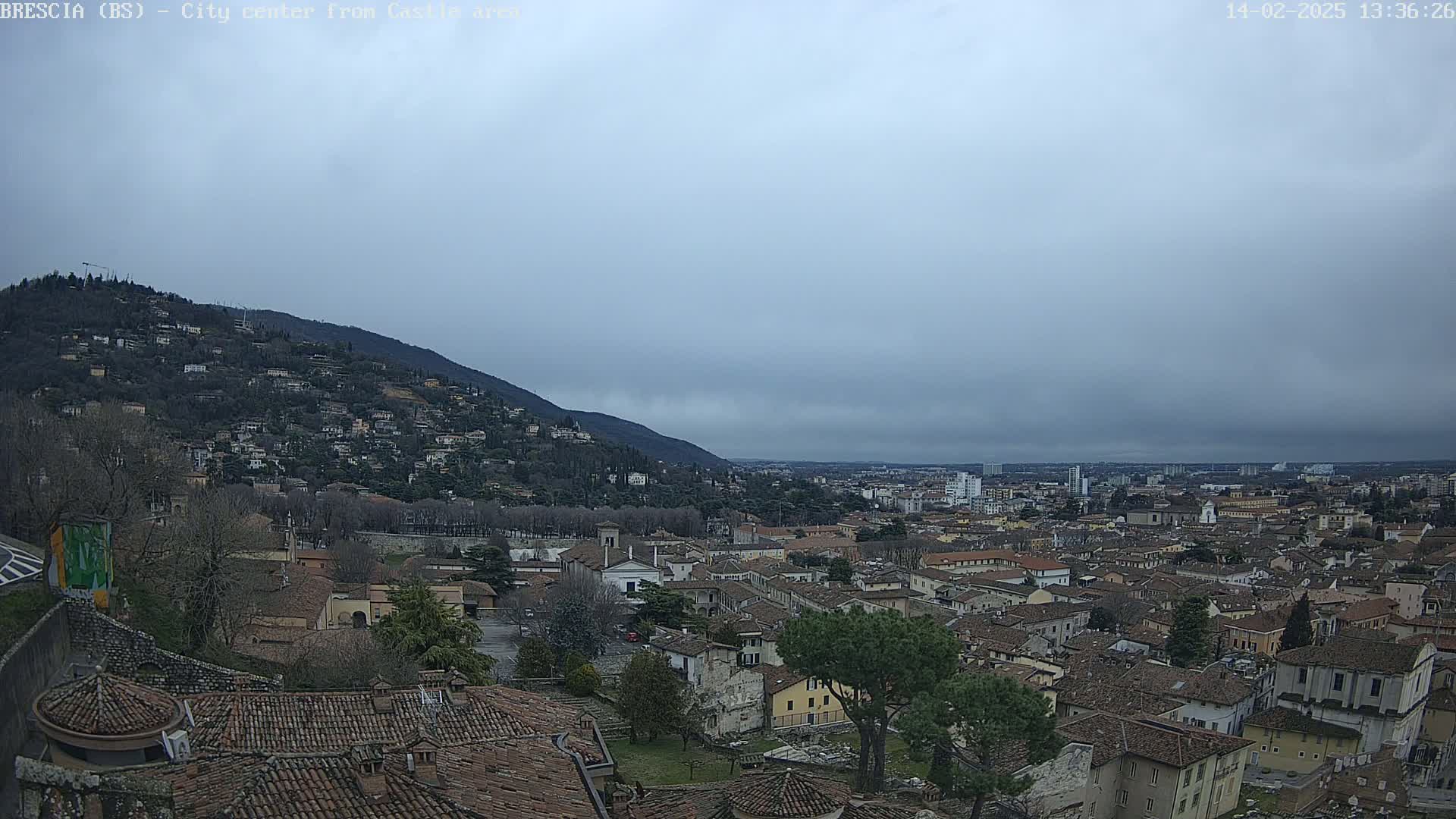 Brescia, Mount Maddalena & City View Live Cam - Lombardy, Italy