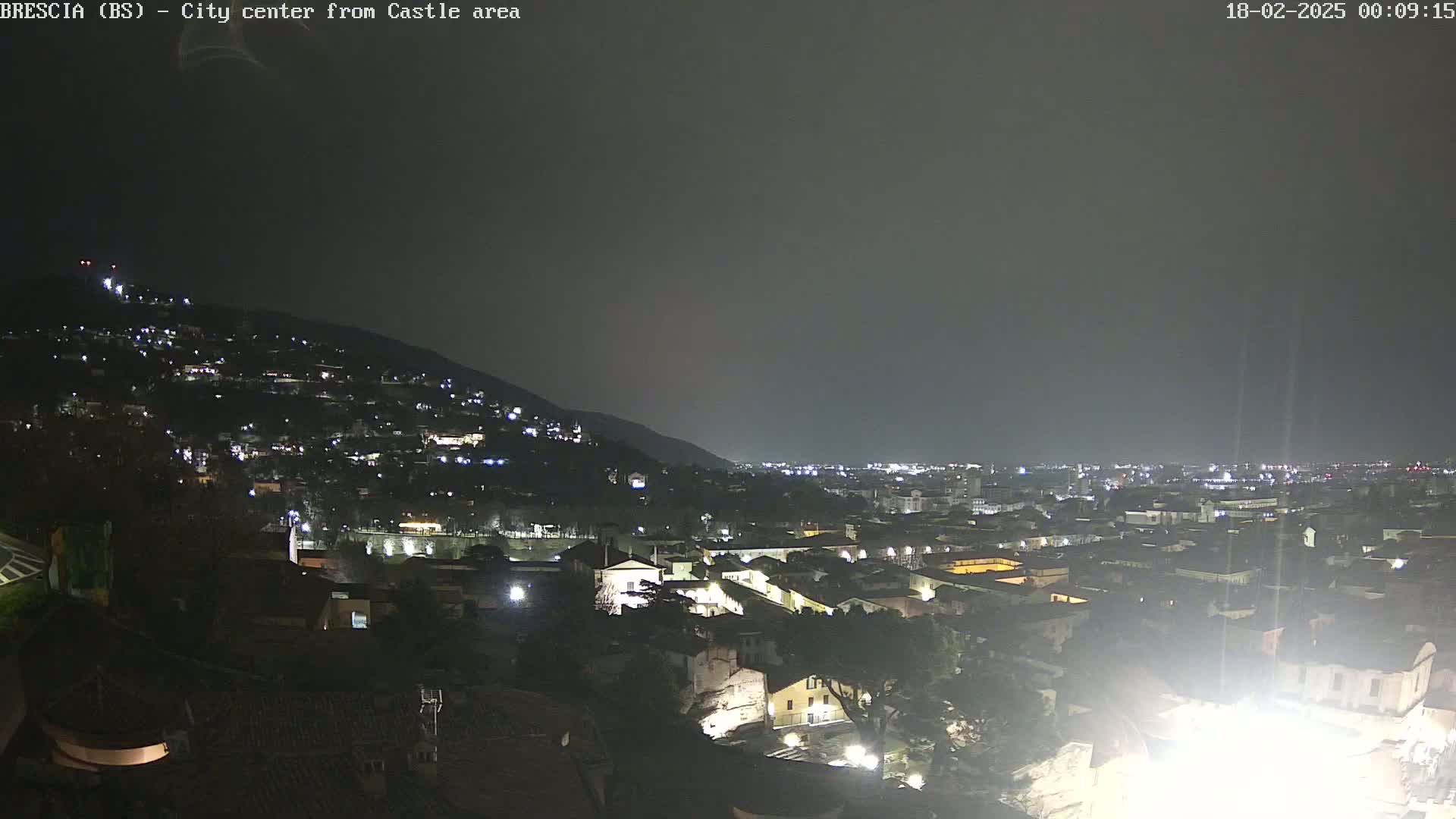 Brescia, Mount Maddalena & City View Live Cam - Lombardy, Italy