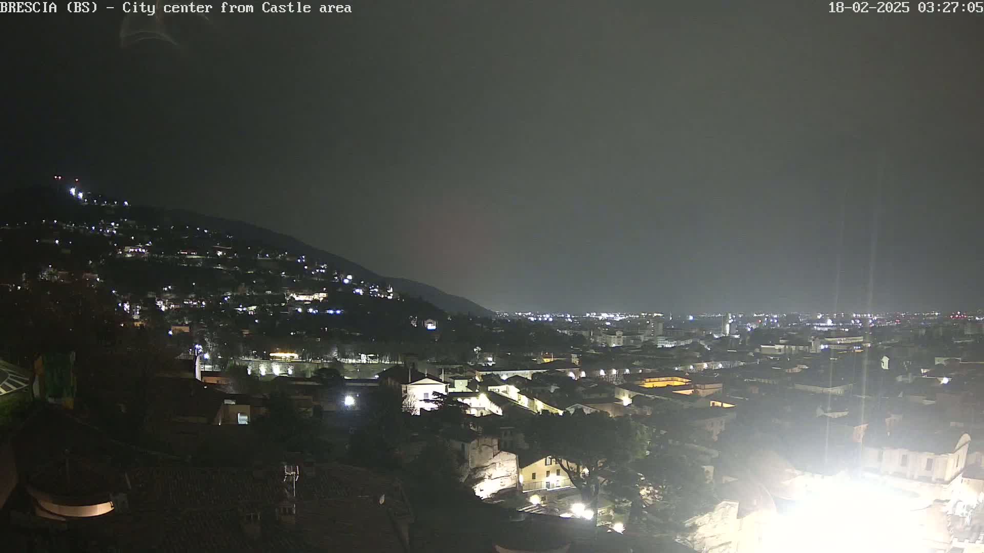Brescia, Mount Maddalena & City View Live Cam - Lombardy, Italy
