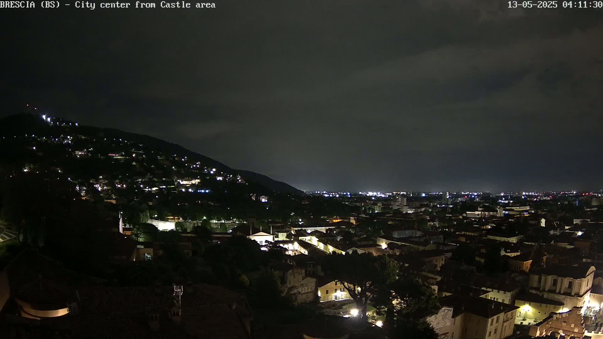 Brescia, Mount Maddalena & City View Live Cam - Lombardy, Italy
