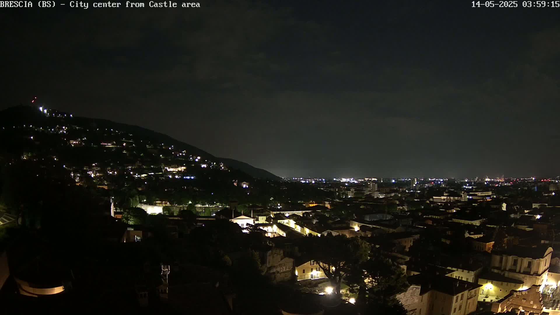 Brescia, Mount Maddalena & City View Live Cam - Lombardy, Italy