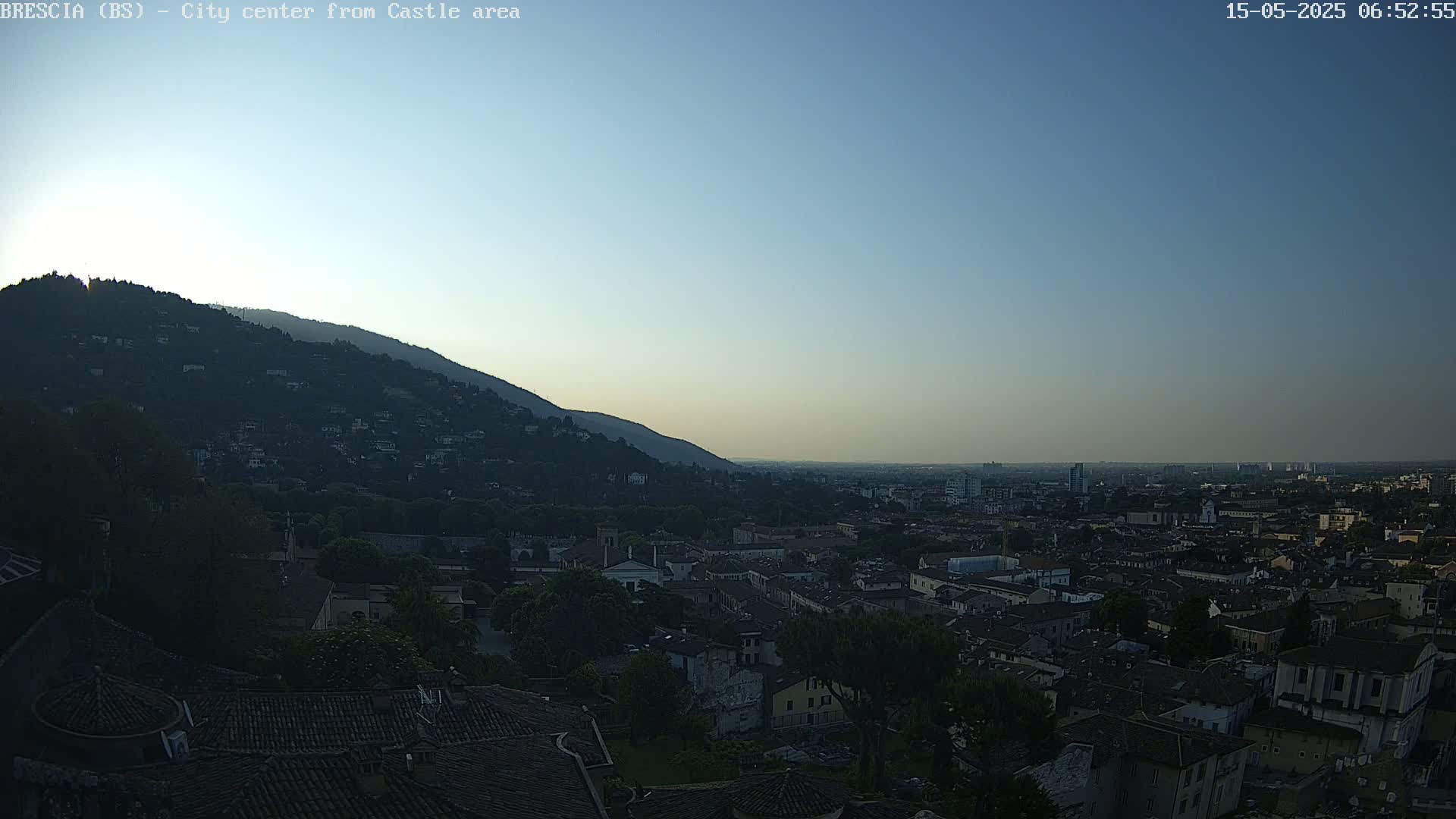 Brescia, Mount Maddalena & City View Live Cam - Lombardy, Italy