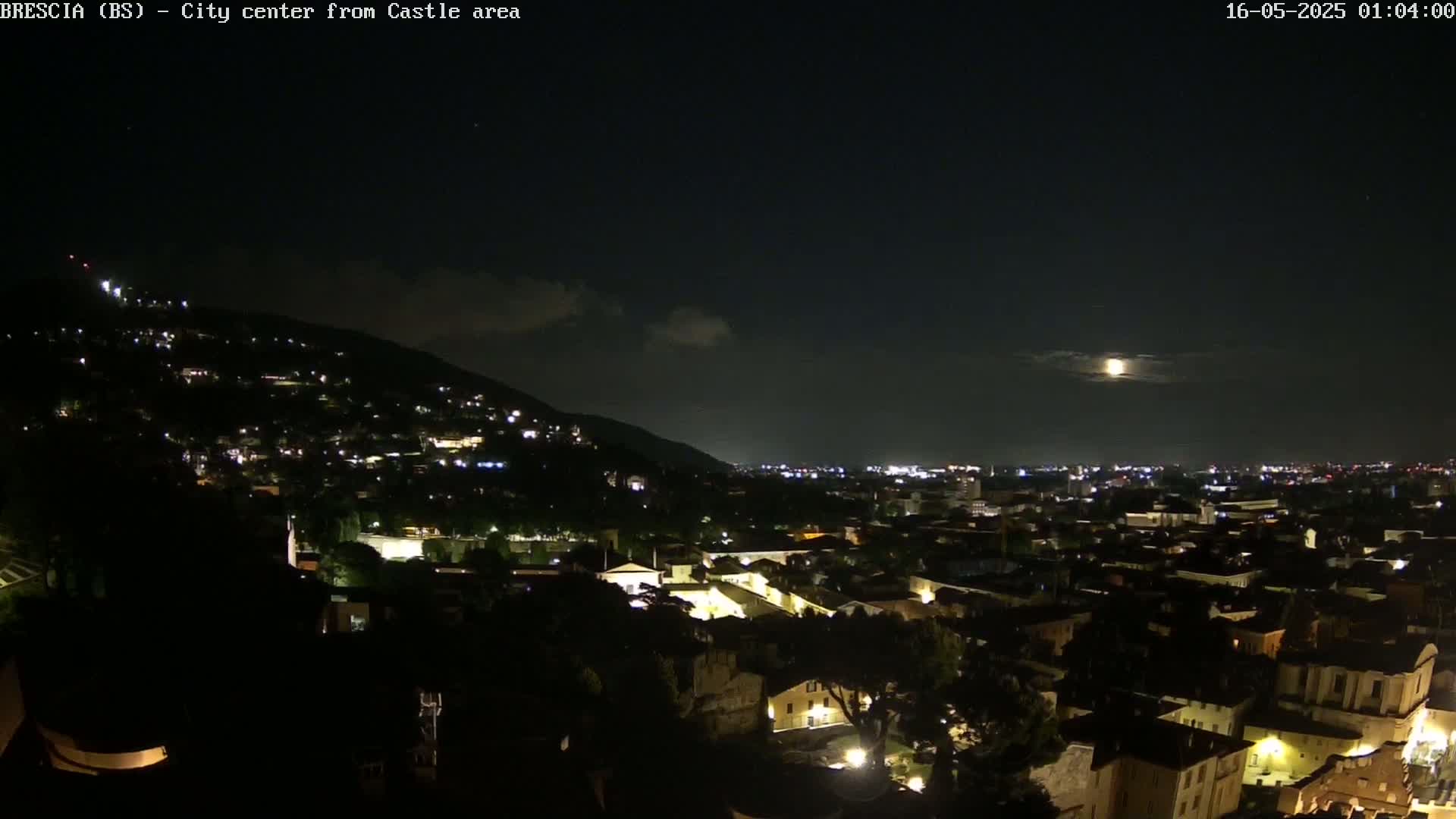 Brescia, Mount Maddalena & City View Live Cam - Lombardy, Italy