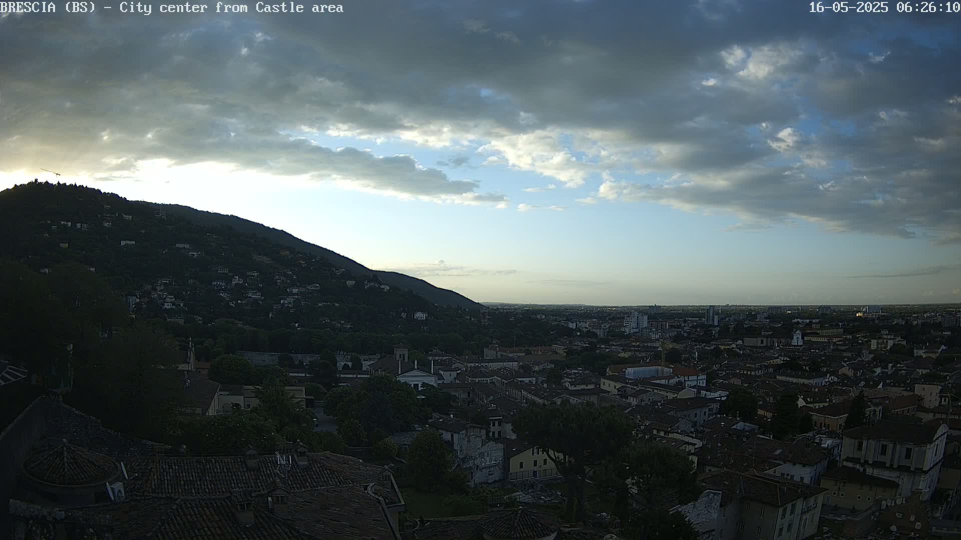 Brescia, Mount Maddalena & City View Live Cam - Lombardy, Italy