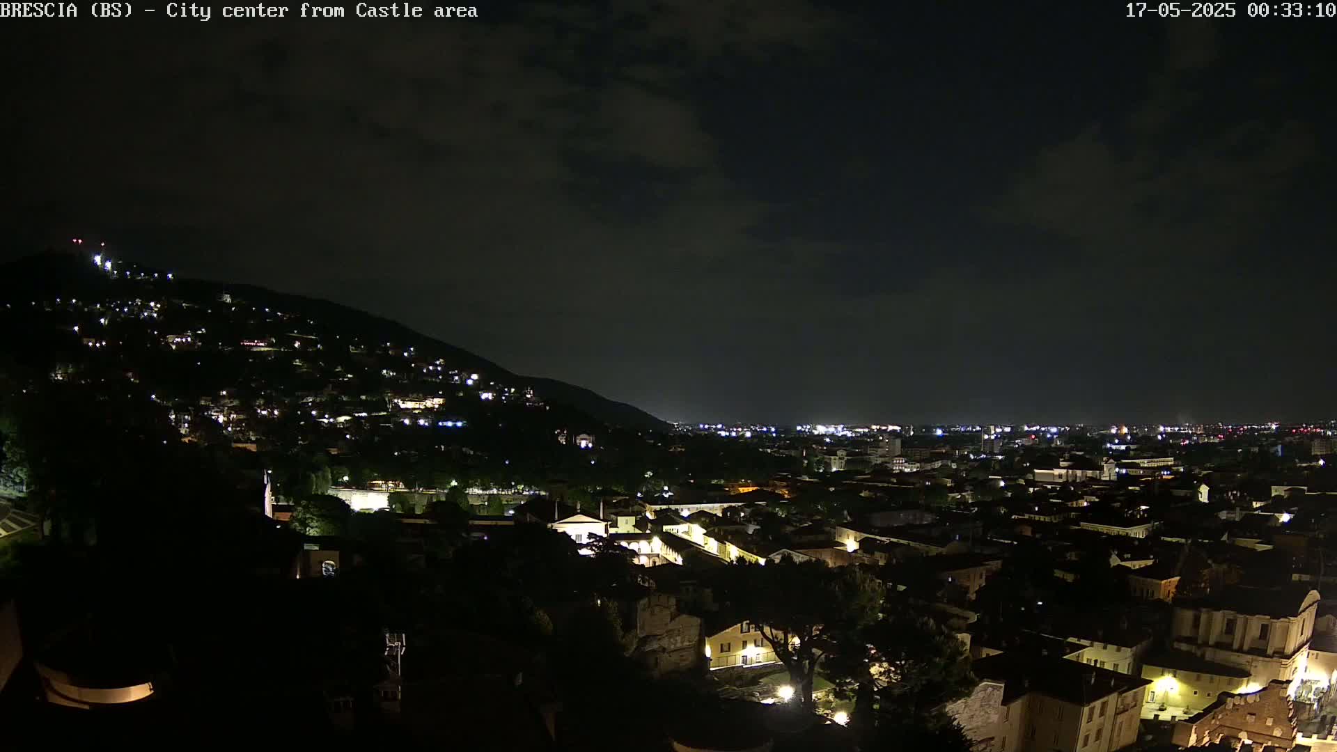 Brescia, Mount Maddalena & City View Live Cam - Lombardy, Italy