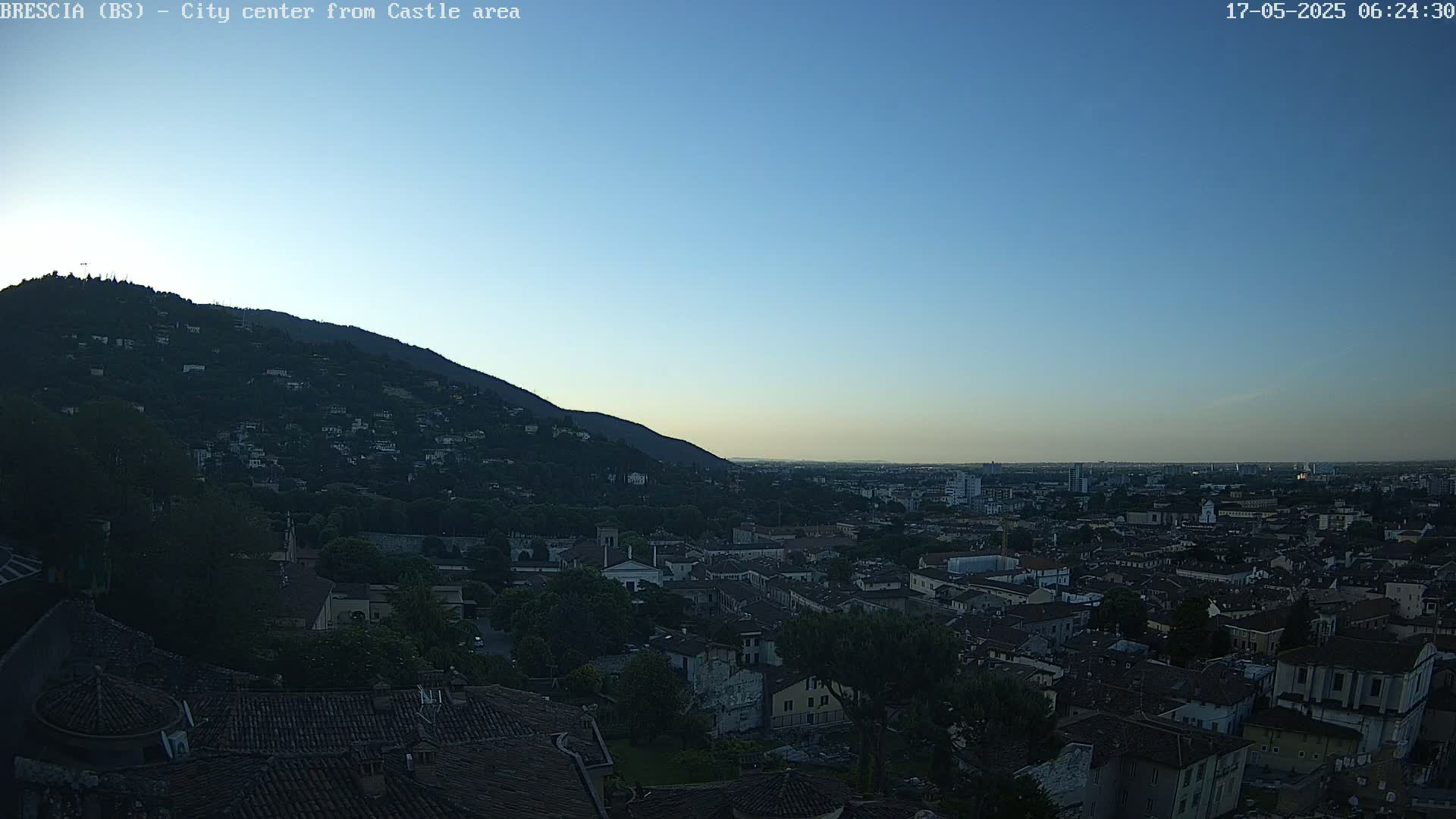 Brescia, Mount Maddalena & City View Live Cam - Lombardy, Italy