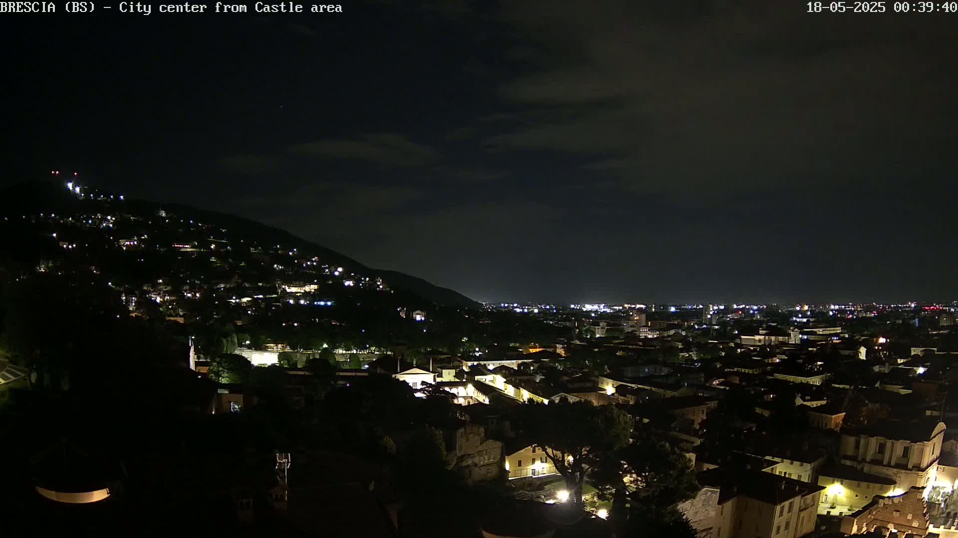 Brescia, Mount Maddalena & City View Live Cam - Lombardy, Italy
