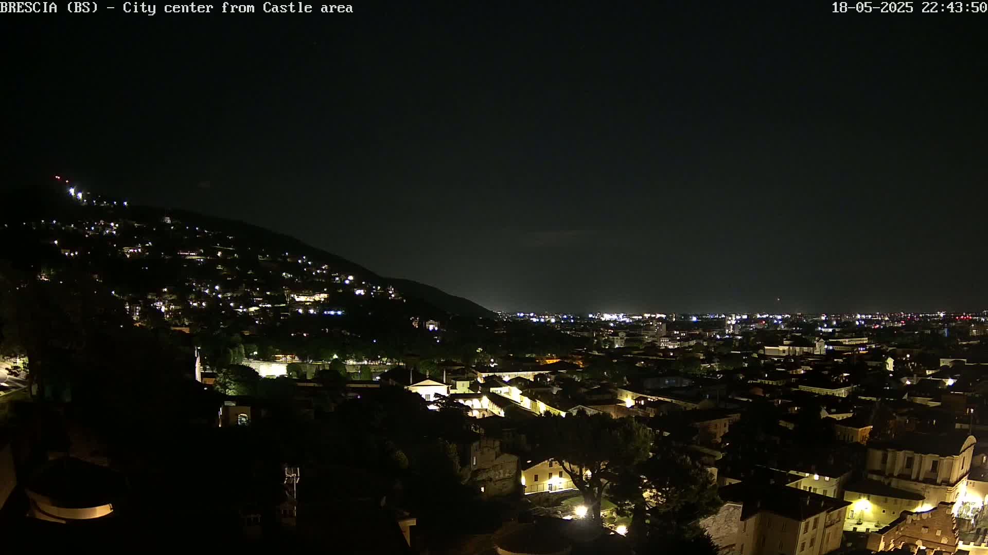 Brescia, Mount Maddalena & City View Live Cam - Lombardy, Italy