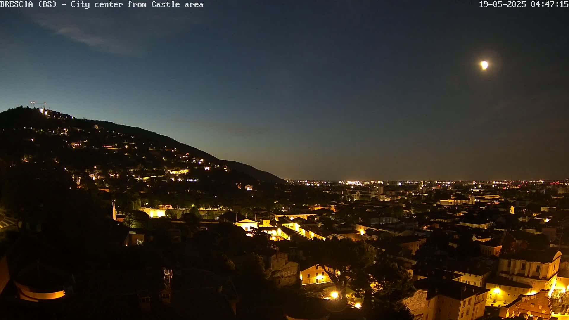 Brescia, Mount Maddalena & City View Live Cam - Lombardy, Italy