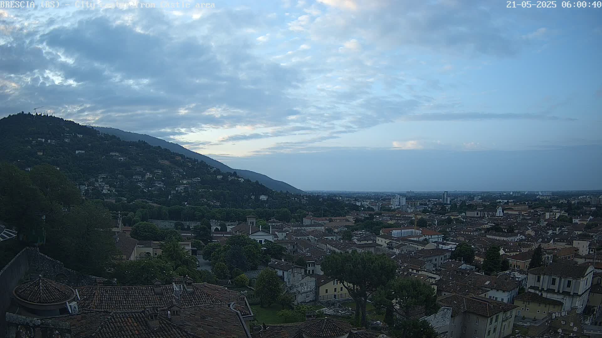 Brescia, Mount Maddalena & City View Live Cam - Lombardy, Italy