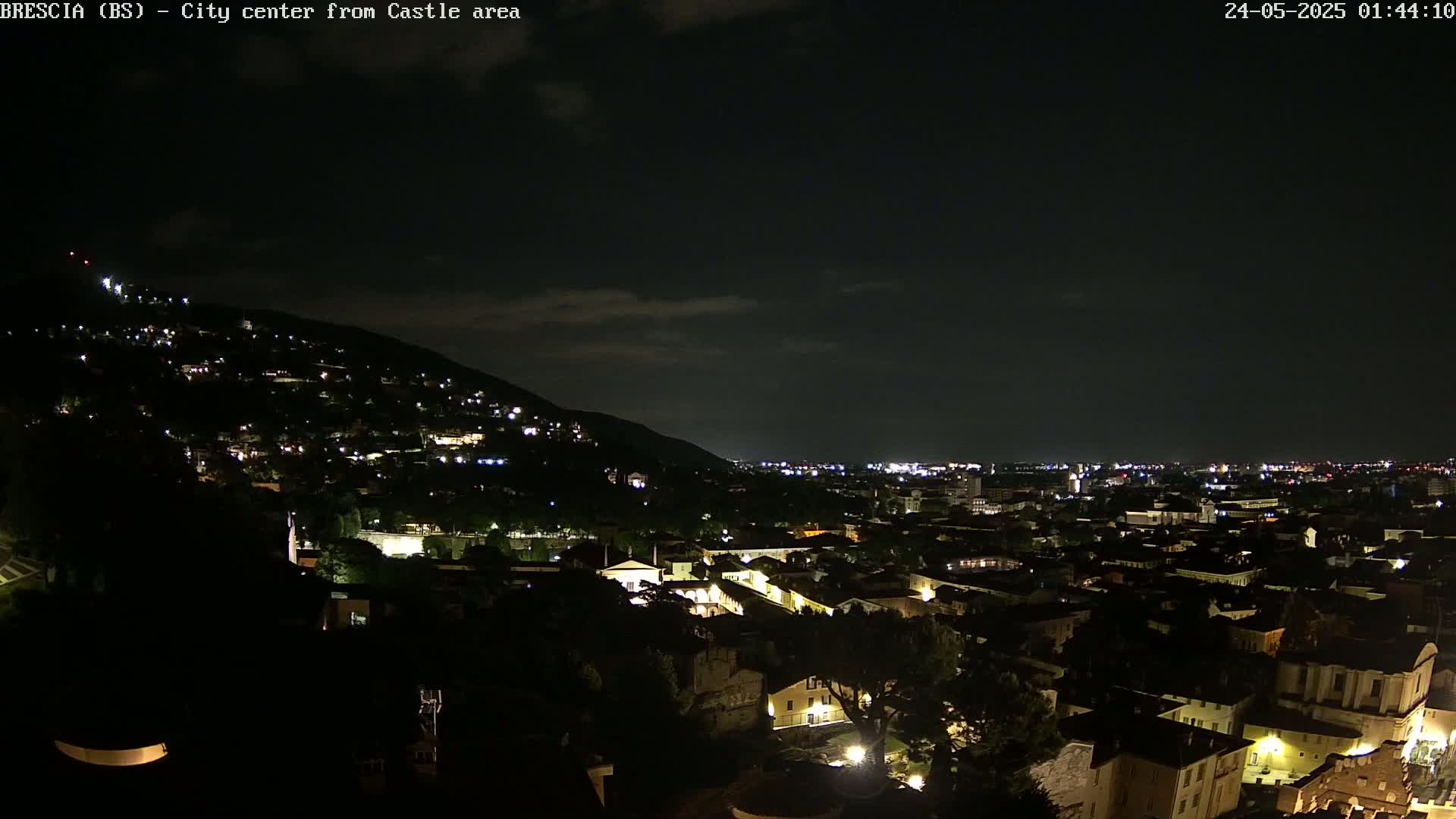 Brescia, Mount Maddalena & City View Live Cam - Lombardy, Italy