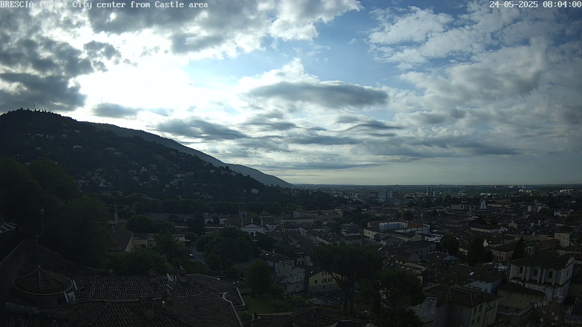 Brescia, Mount Maddalena & City View Live Cam - Lombardy, Italy