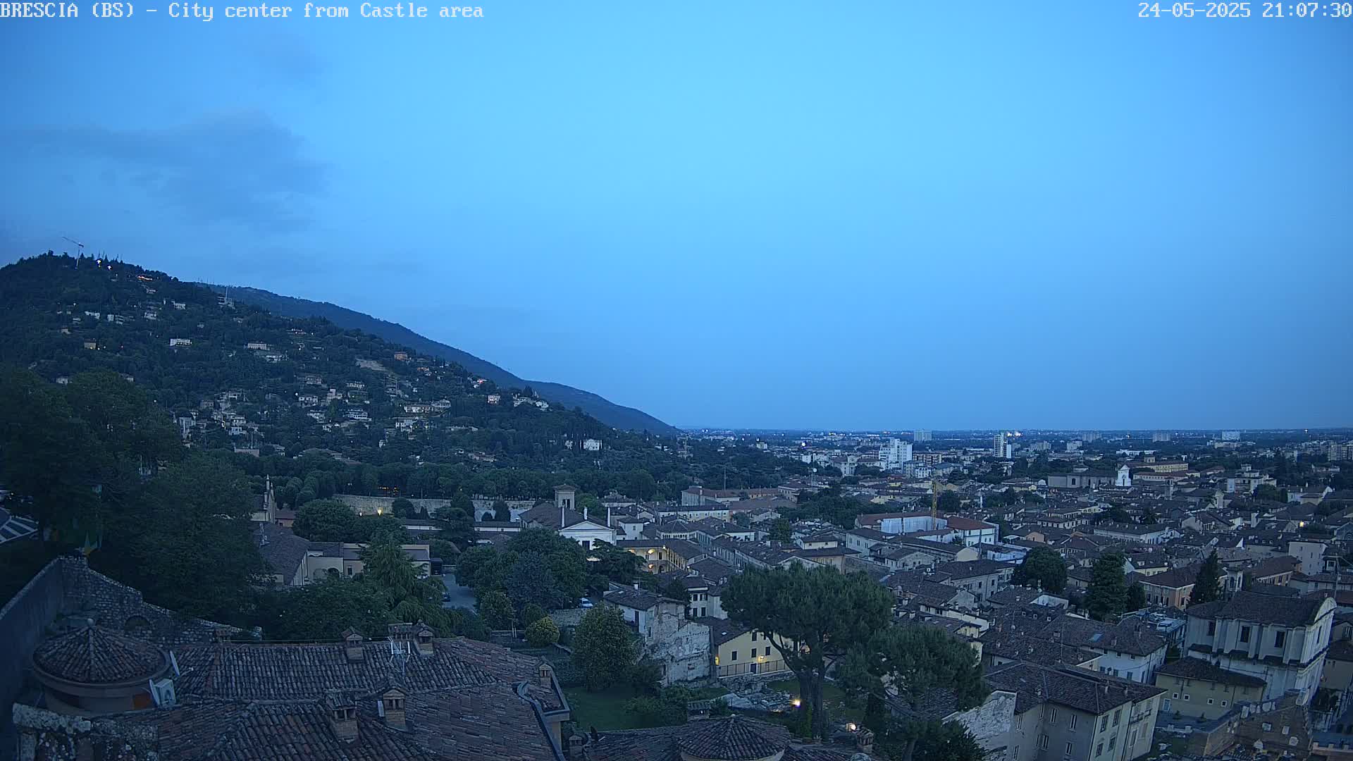 Brescia, Mount Maddalena & City View Live Cam - Lombardy, Italy