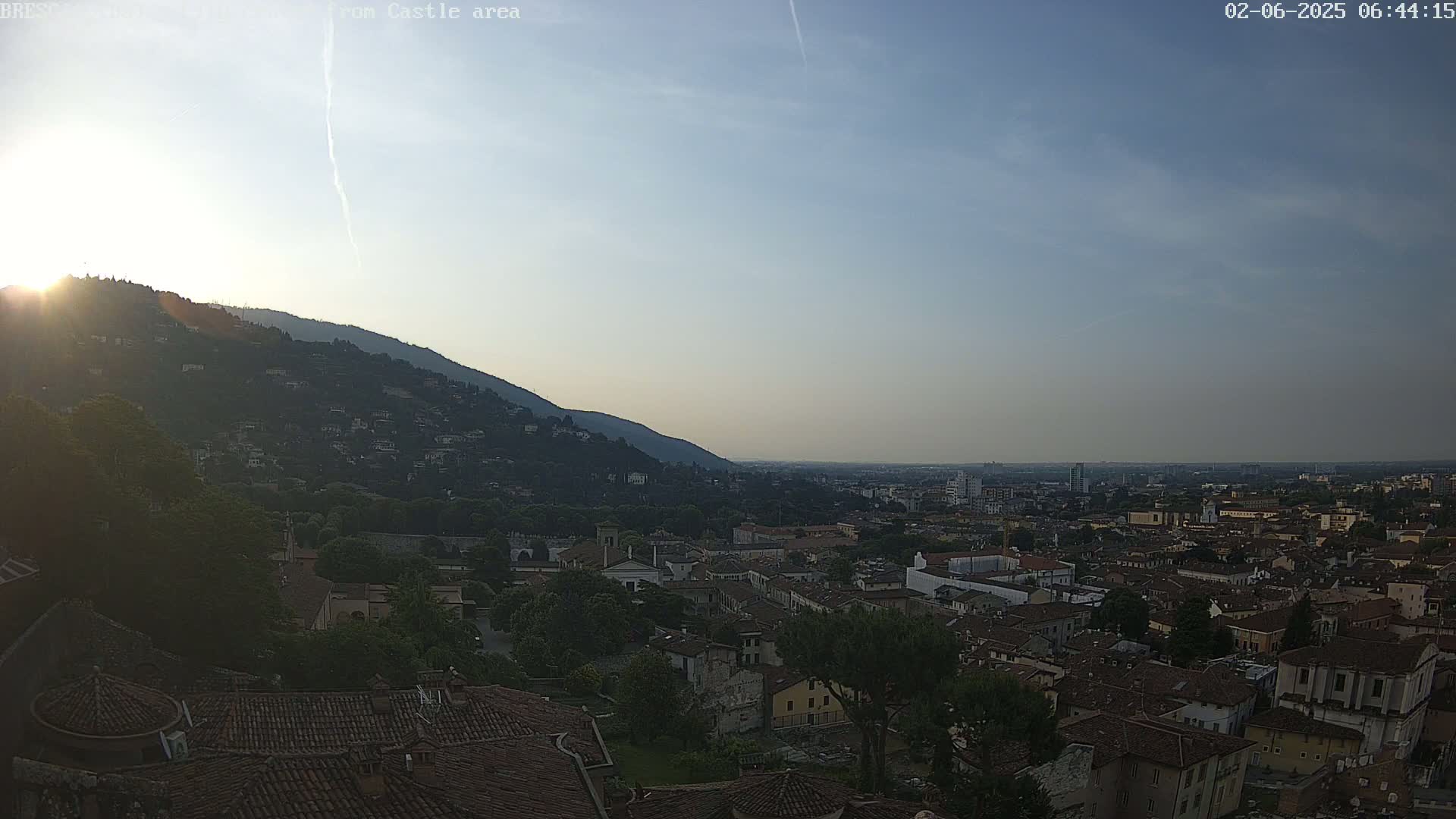 Brescia, Mount Maddalena & City View Live Cam - Lombardy, Italy