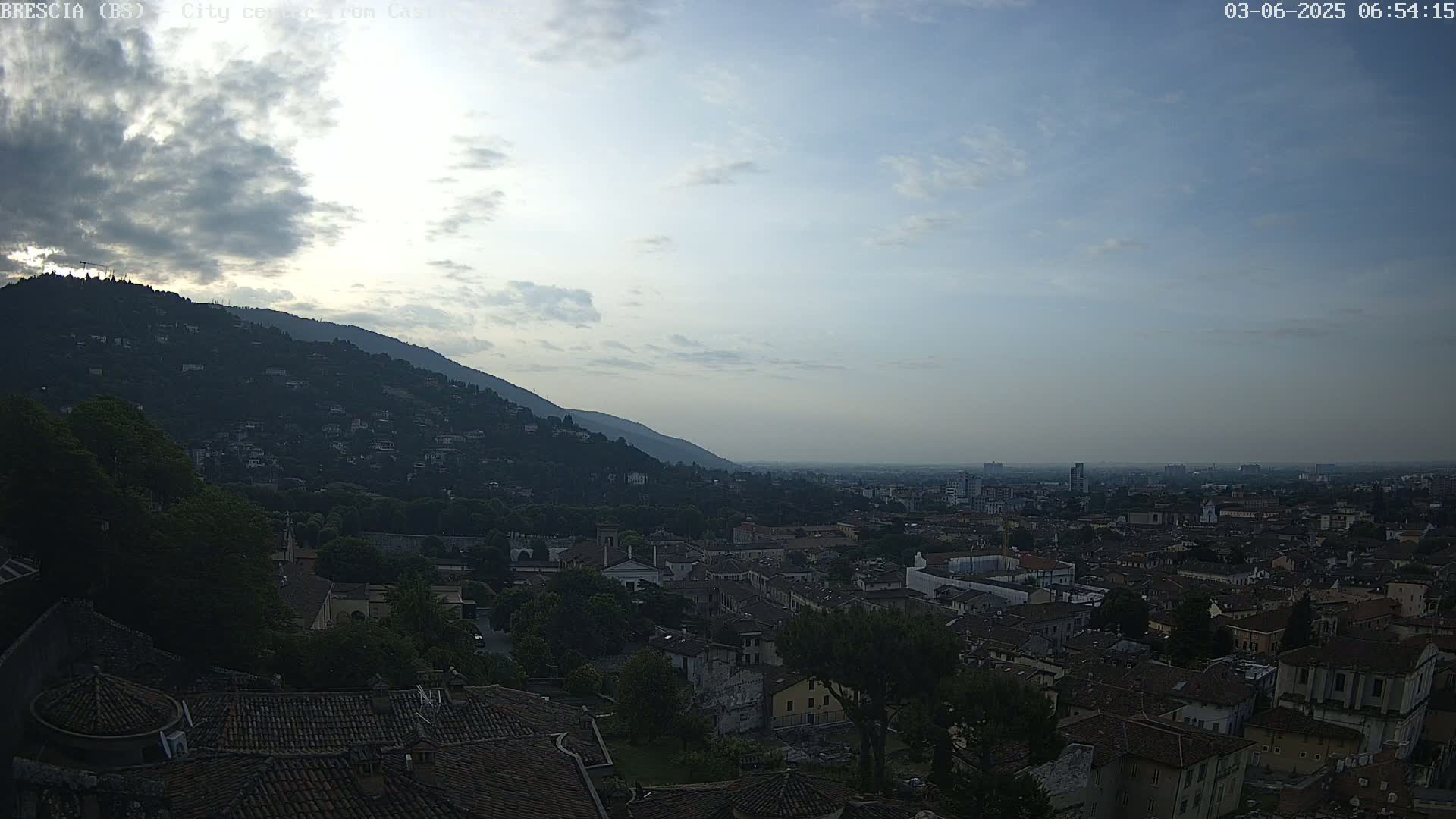 Brescia, Mount Maddalena & City View Live Cam - Lombardy, Italy