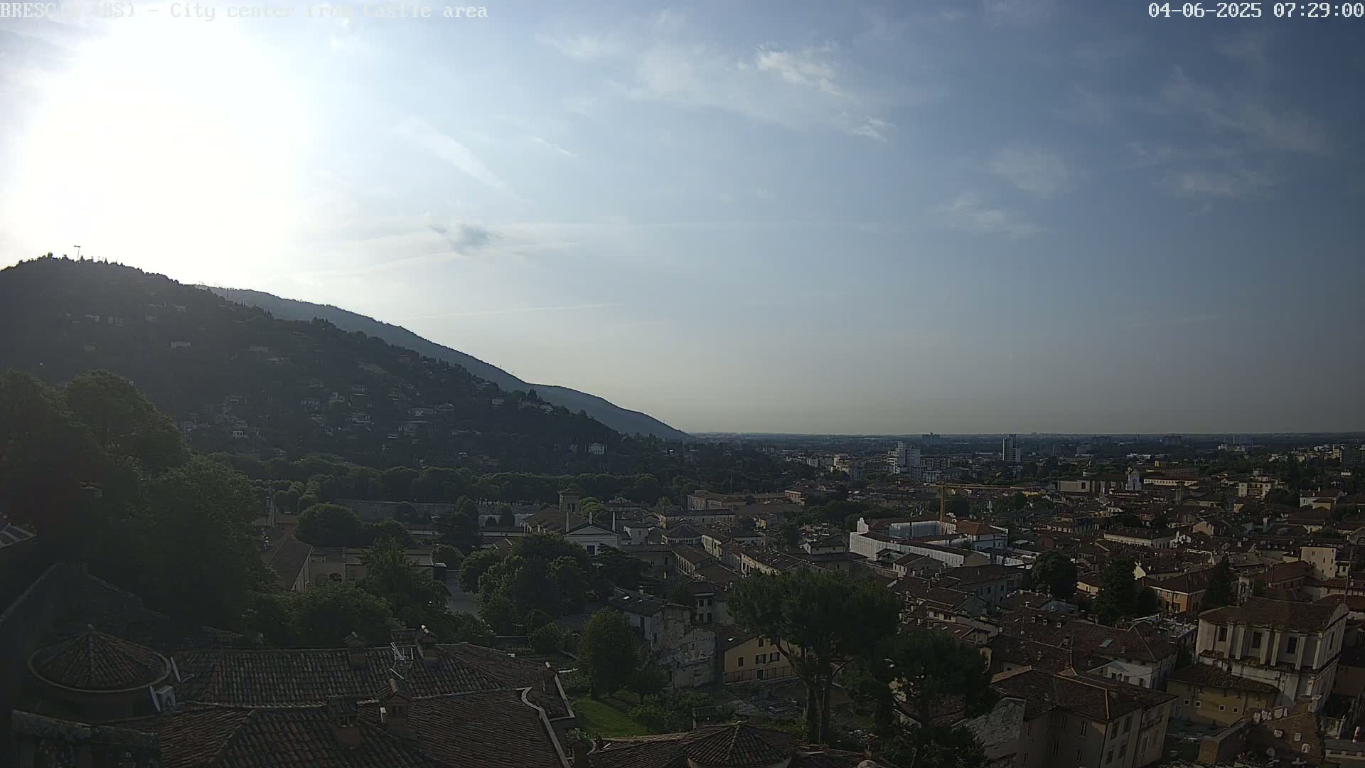 Brescia, Mount Maddalena & City View Live Cam - Lombardy, Italy