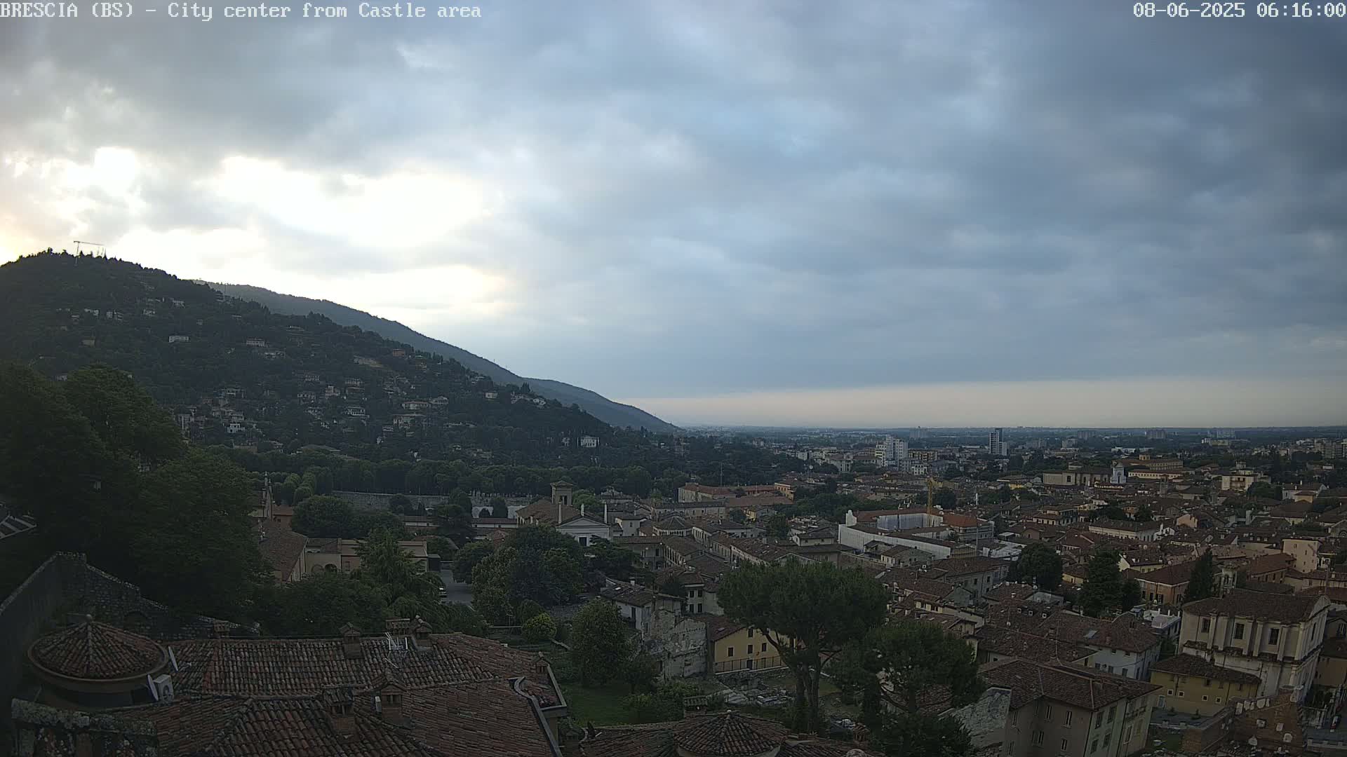Brescia, Mount Maddalena & City View Live Cam - Lombardy, Italy