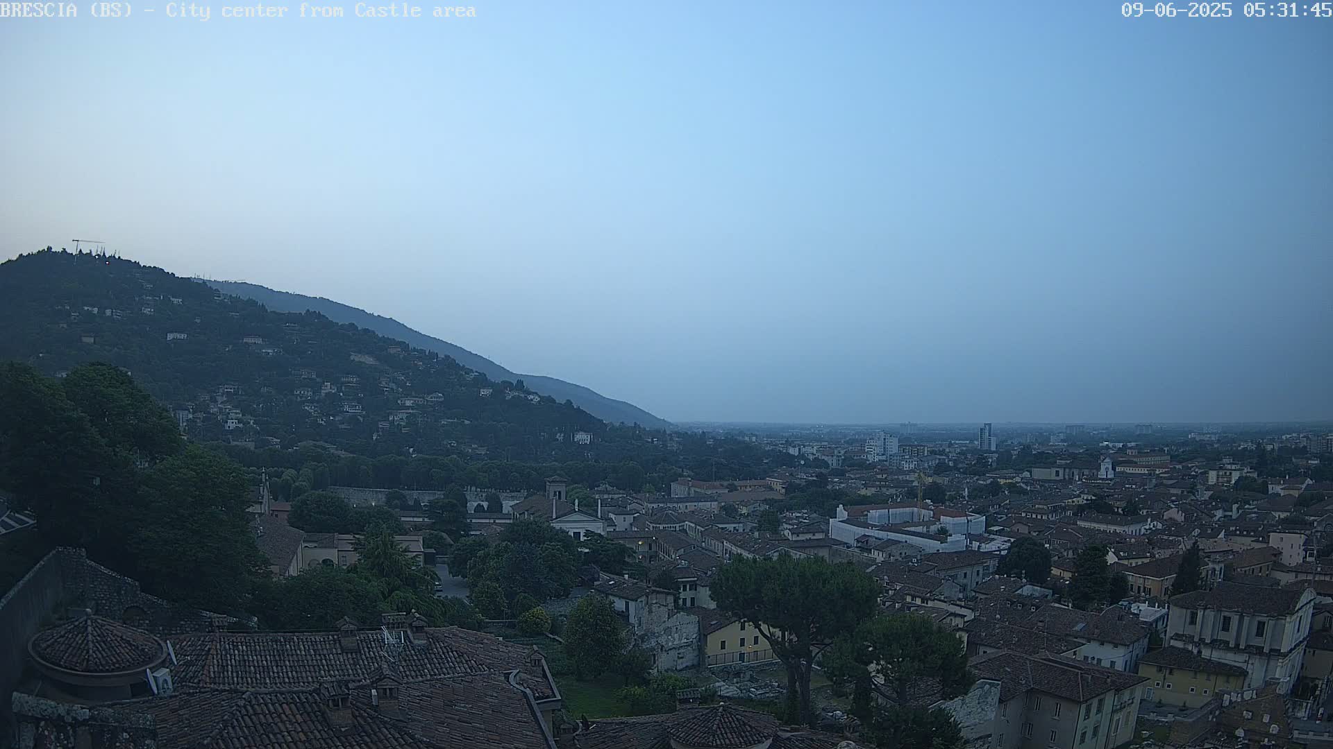 Brescia, Mount Maddalena & City View Live Cam - Lombardy, Italy
