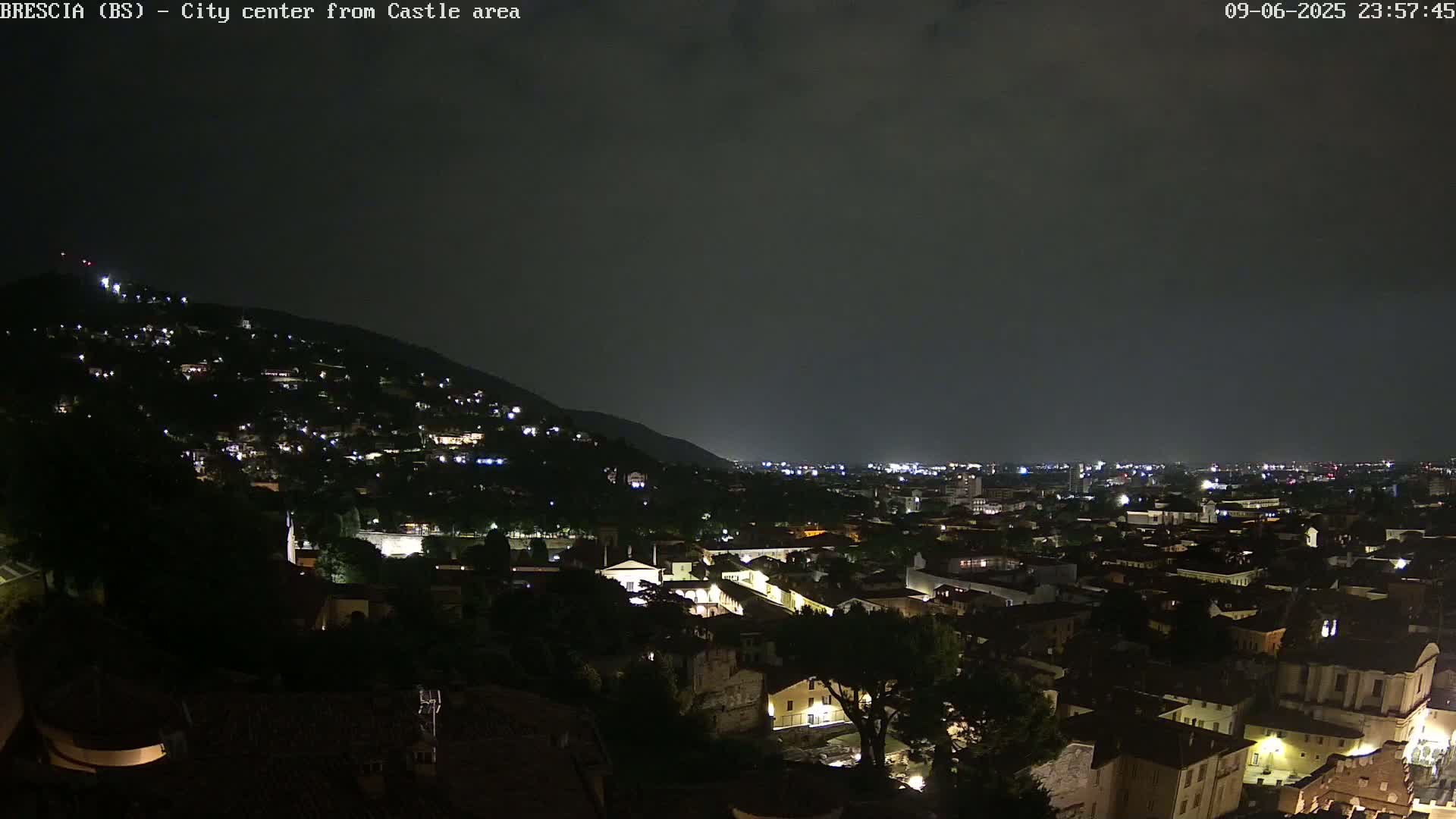Brescia, Mount Maddalena & City View Live Cam - Lombardy, Italy
