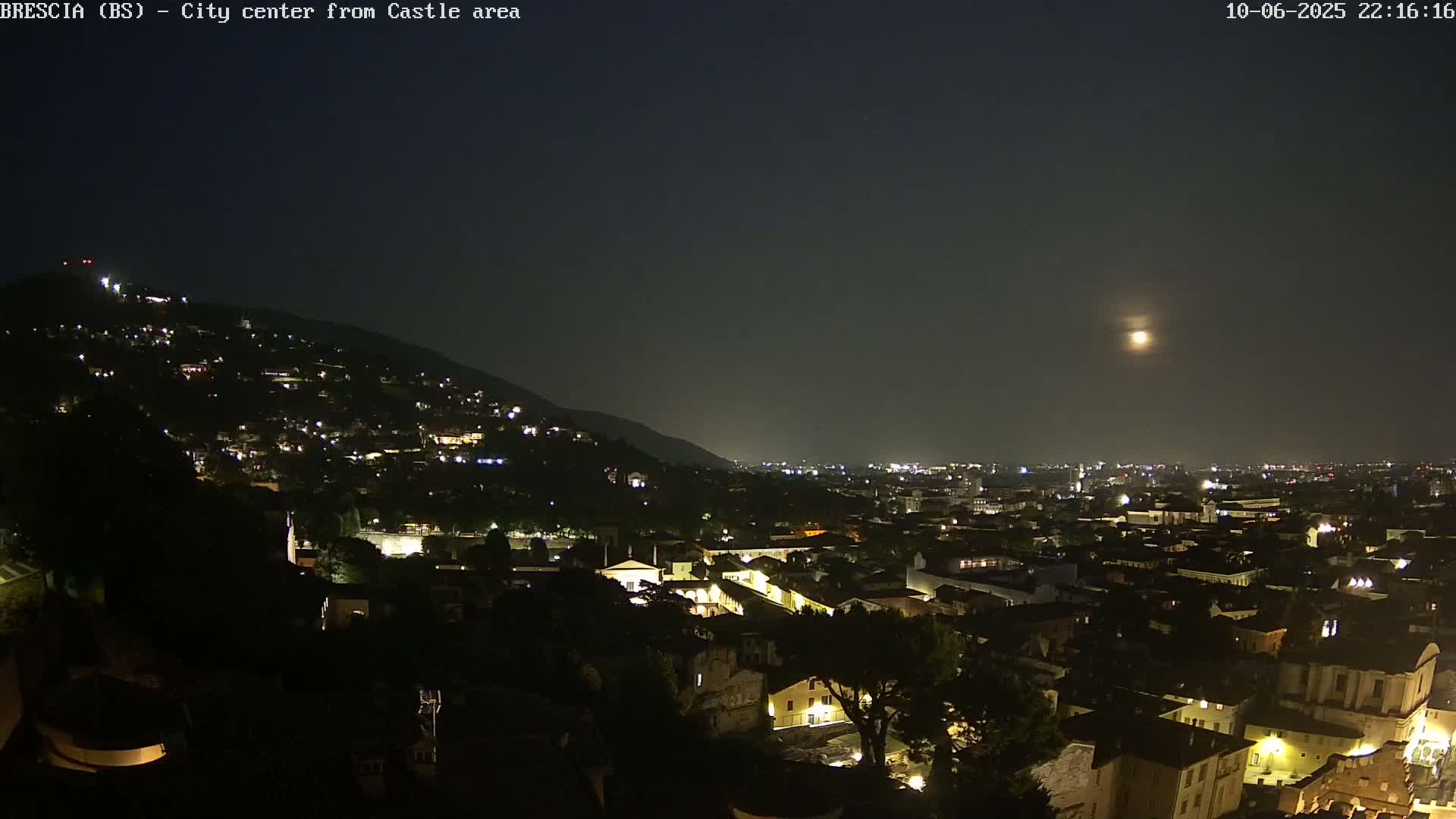 Brescia, Mount Maddalena & City View Live Cam - Lombardy, Italy