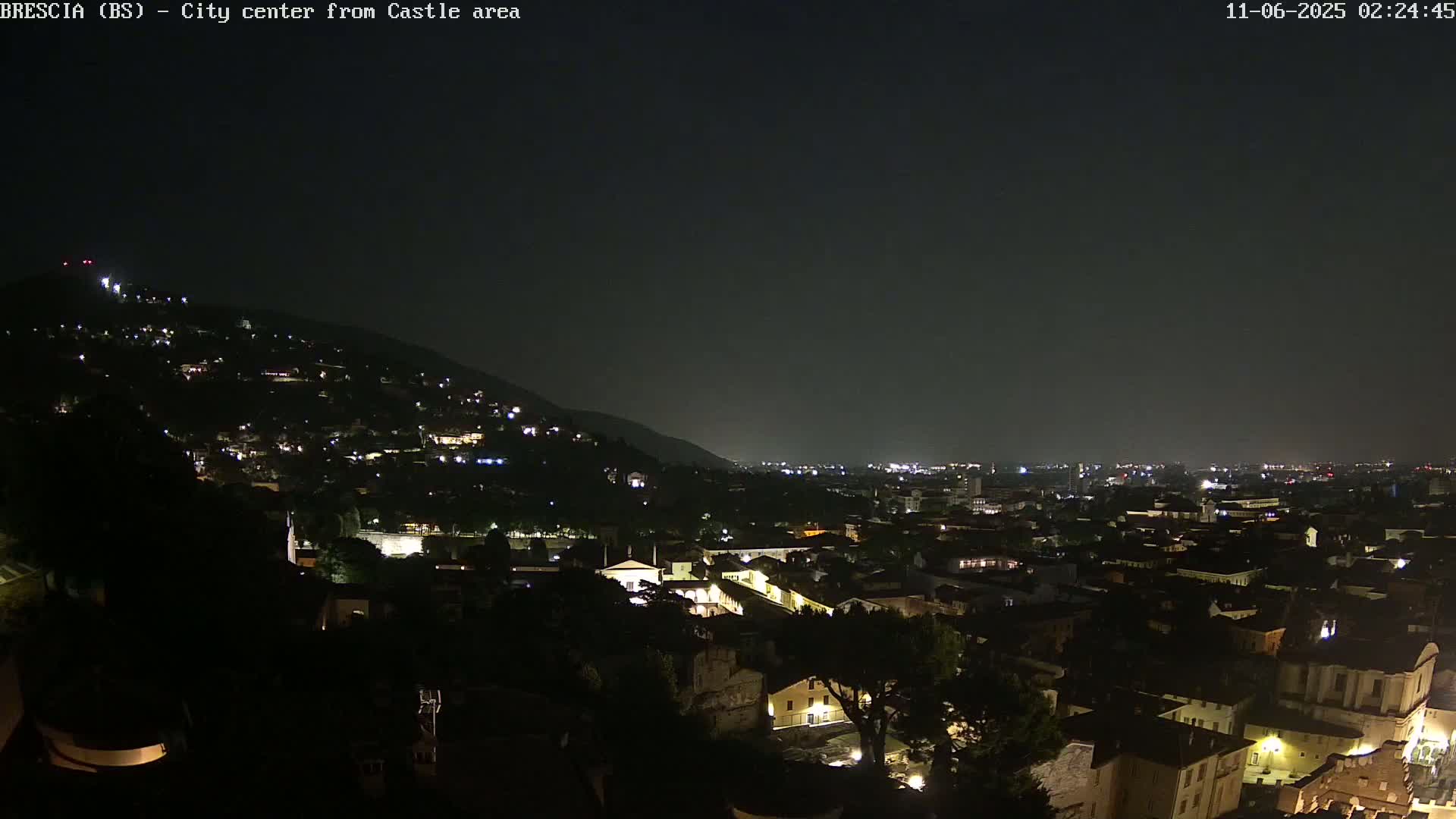 Brescia, Mount Maddalena & City View Live Cam - Lombardy, Italy