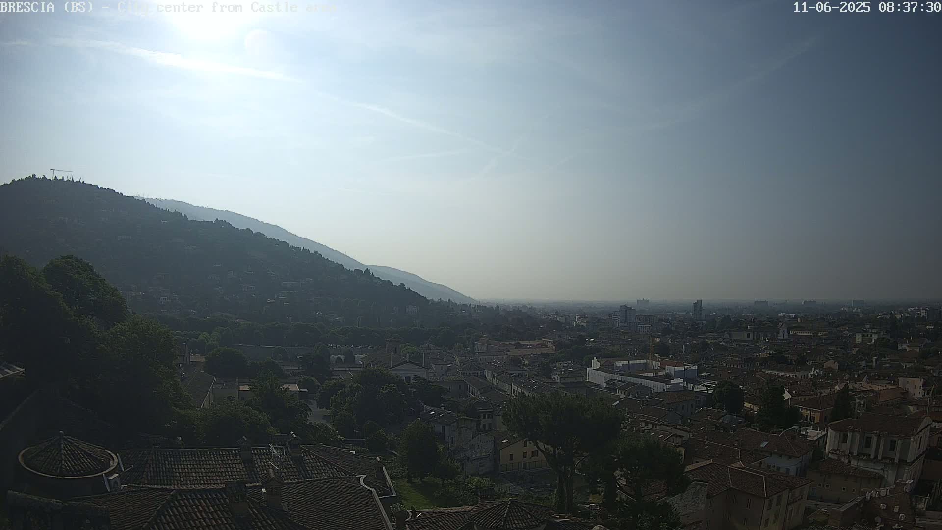 Brescia, Mount Maddalena & City View Live Cam - Lombardy, Italy
