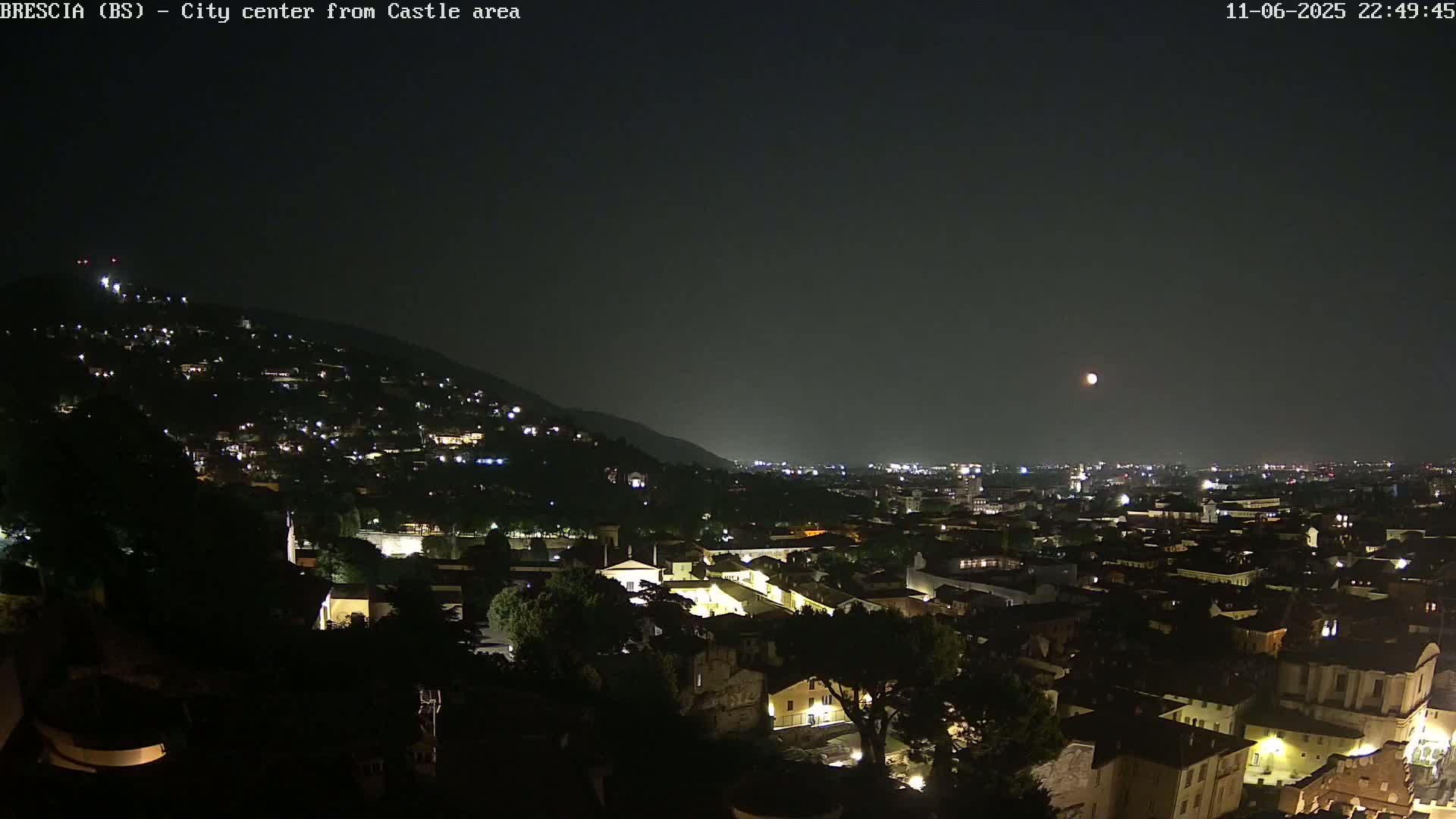 Brescia, Mount Maddalena & City View Live Cam - Lombardy, Italy