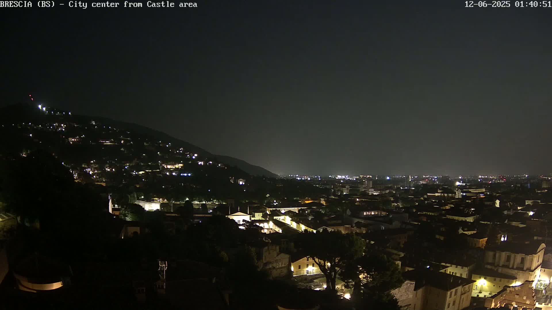 Brescia, Mount Maddalena & City View Live Cam - Lombardy, Italy