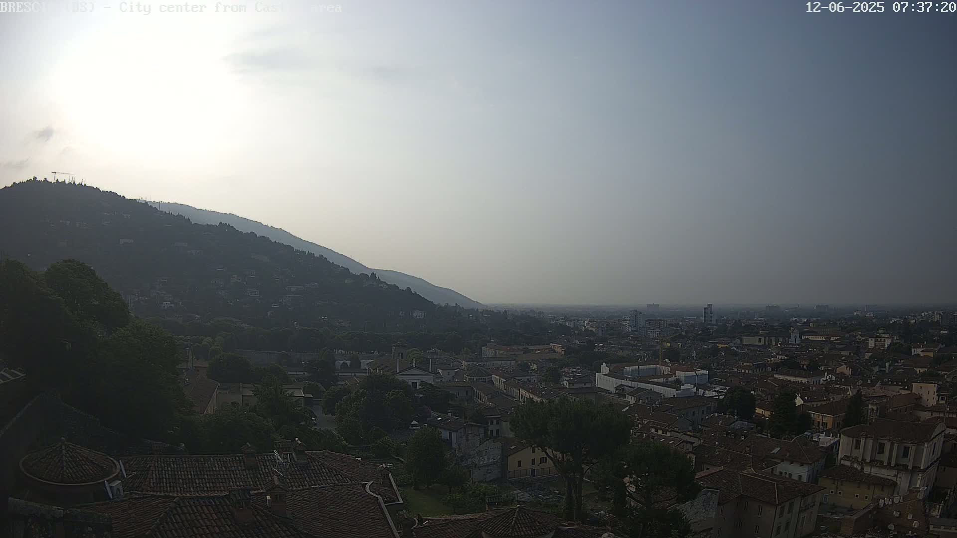 Brescia, Mount Maddalena & City View Live Cam - Lombardy, Italy