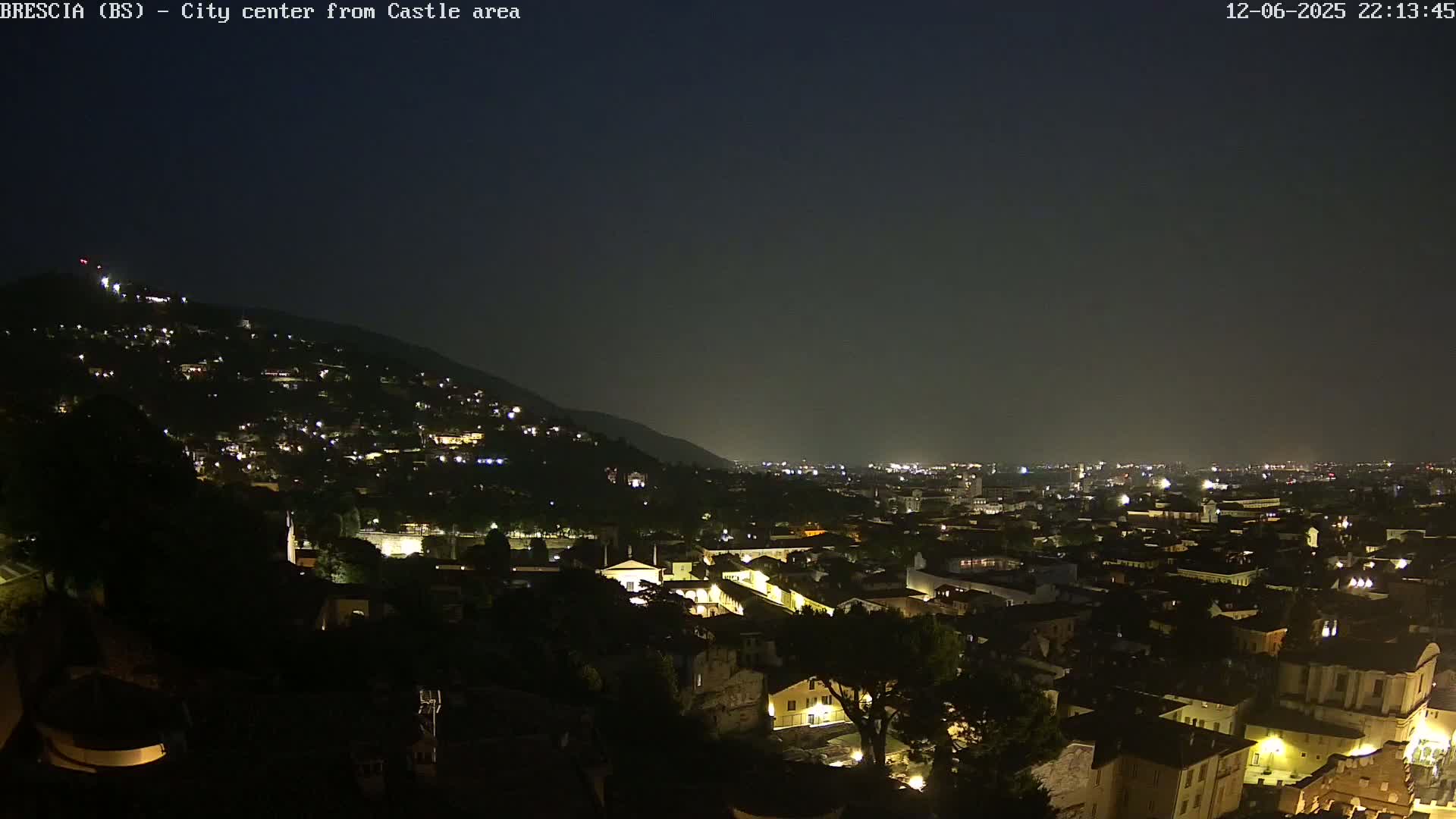Brescia, Mount Maddalena & City View Live Cam - Lombardy, Italy