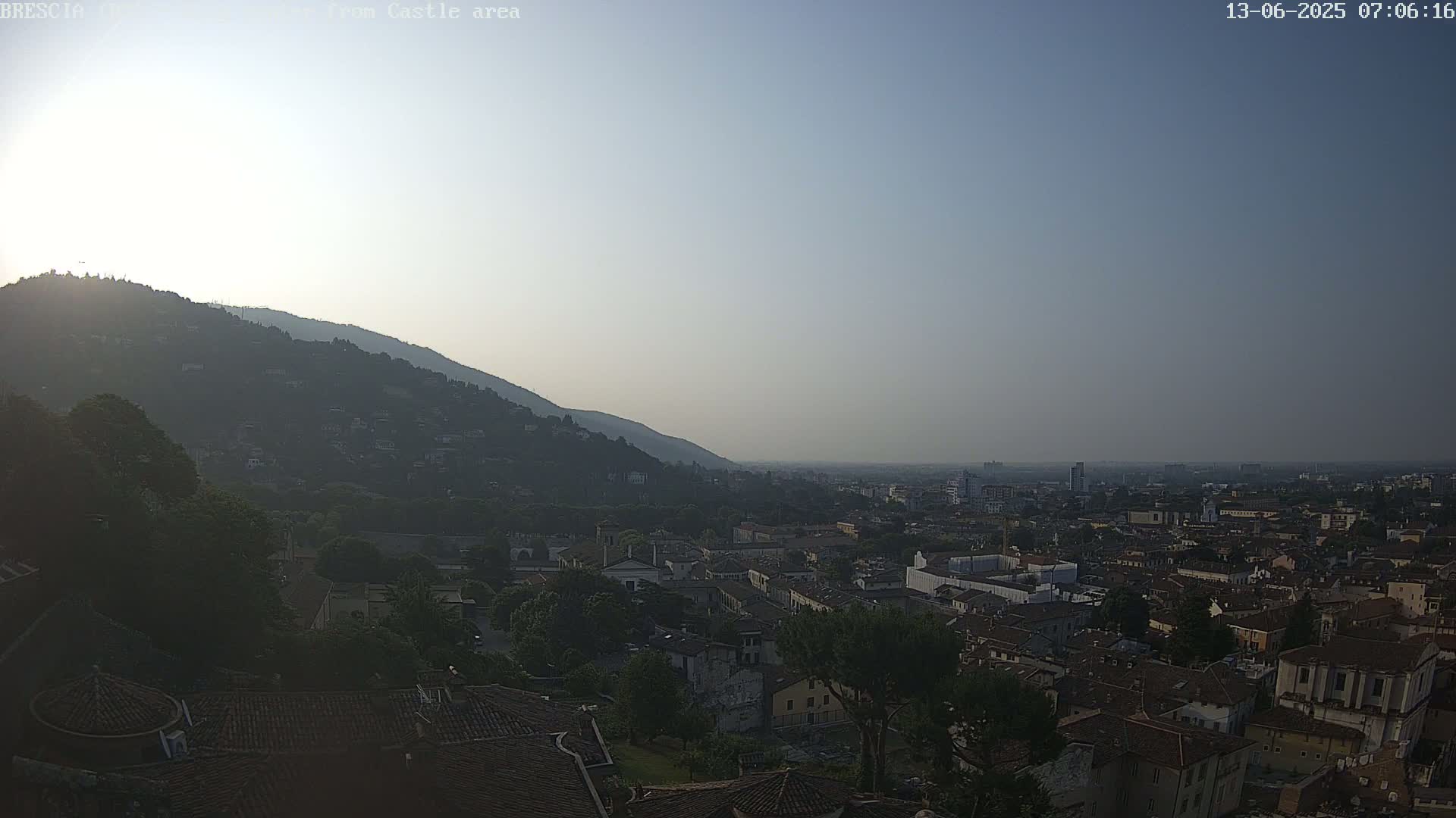 Brescia, Mount Maddalena & City View Live Cam - Lombardy, Italy