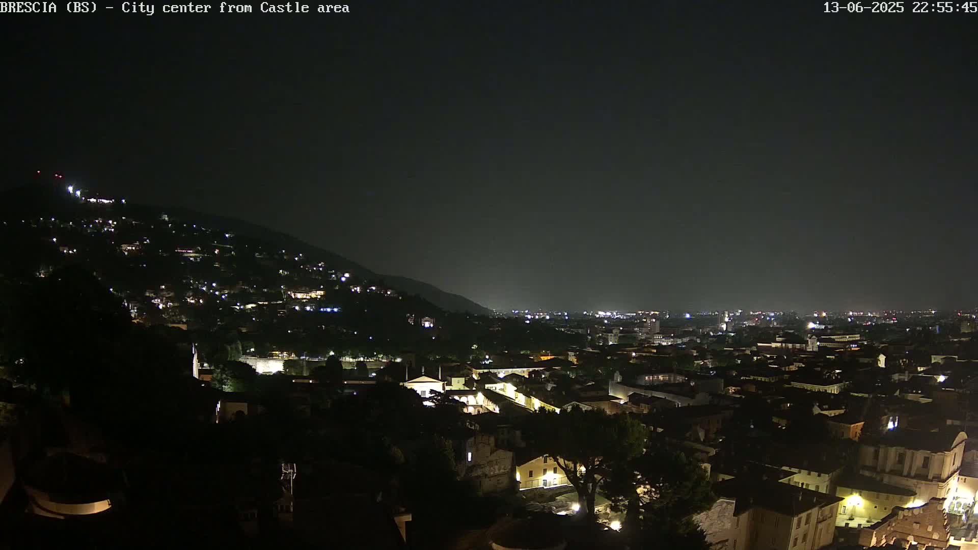 Brescia, Mount Maddalena & City View Live Cam - Lombardy, Italy