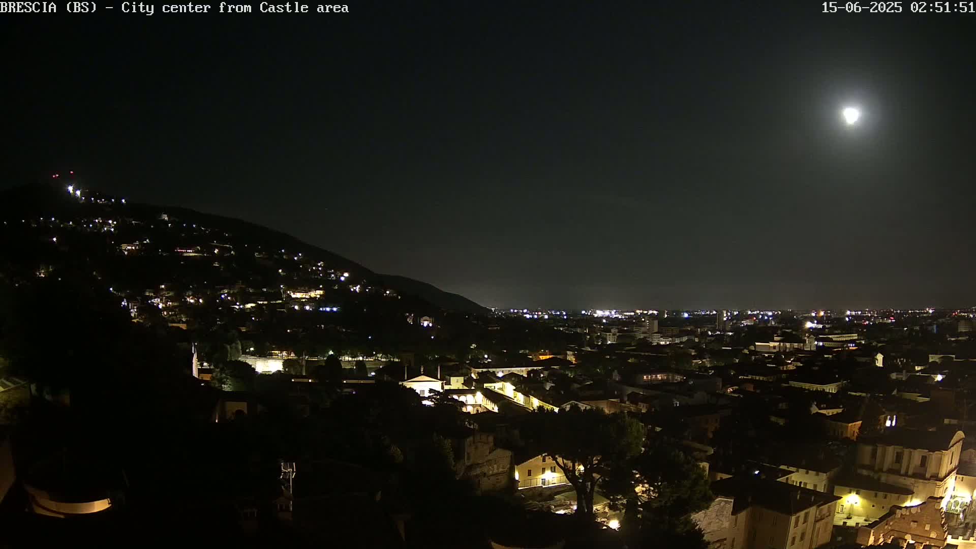 Brescia, Mount Maddalena & City View Live Cam - Lombardy, Italy