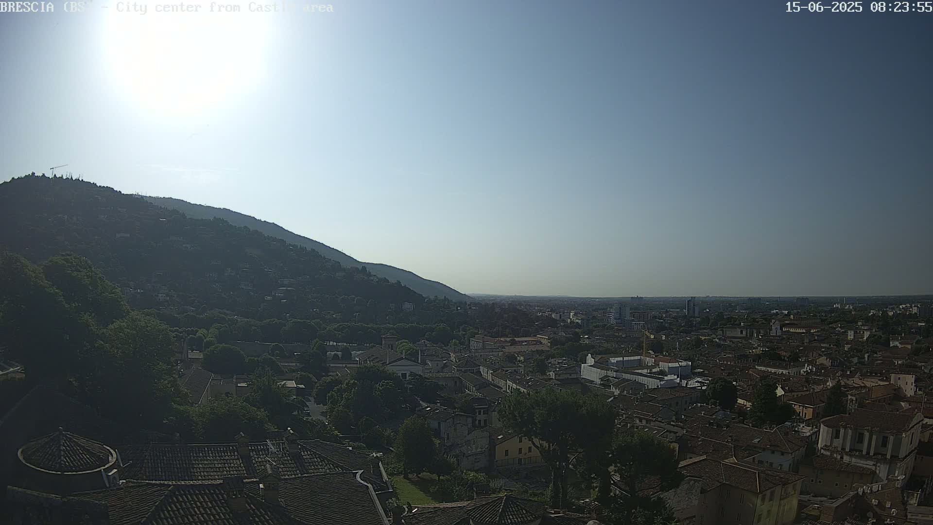 Brescia, Mount Maddalena & City View Live Cam - Lombardy, Italy