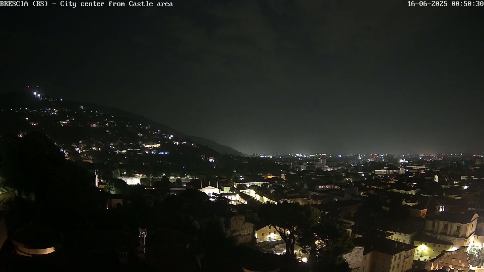 Brescia, Mount Maddalena & City View Live Cam - Lombardy, Italy