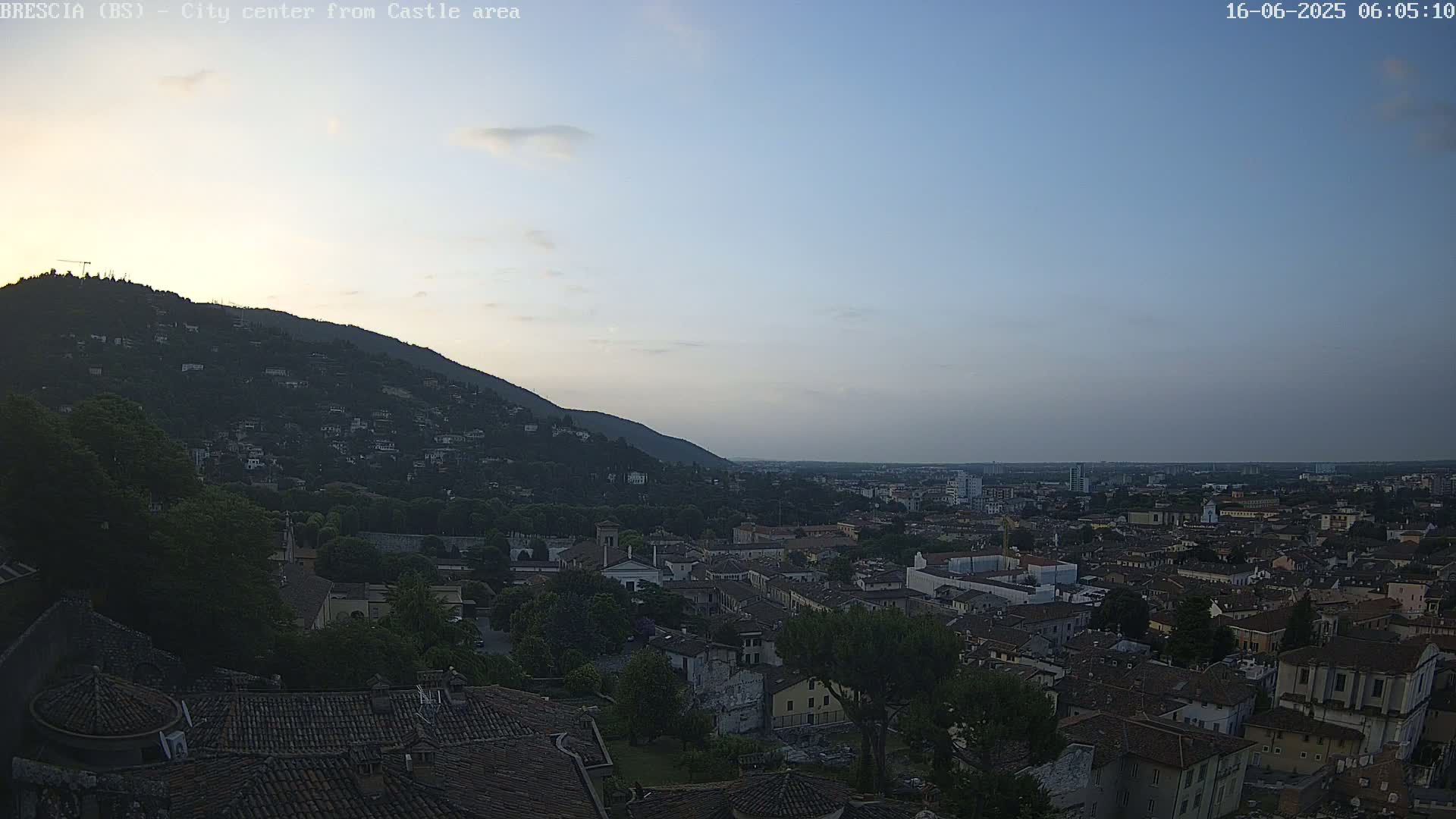 Brescia, Mount Maddalena & City View Live Cam - Lombardy, Italy