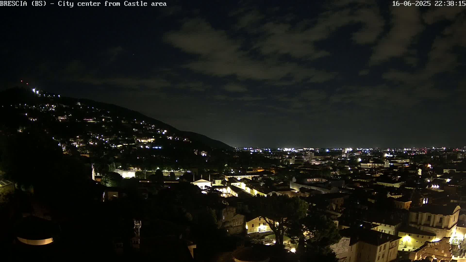 Brescia, Mount Maddalena & City View Live Cam - Lombardy, Italy