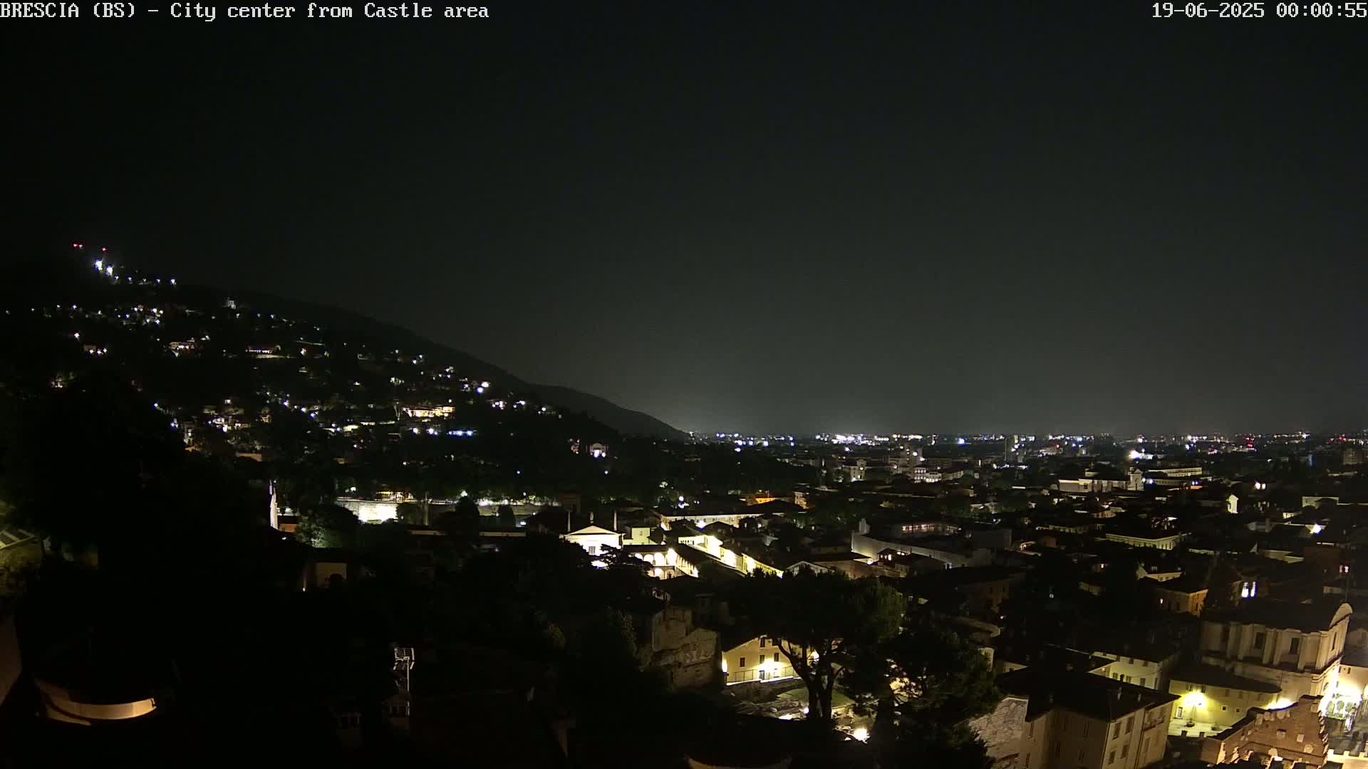 Brescia, Mount Maddalena & City View Live Cam - Lombardy, Italy