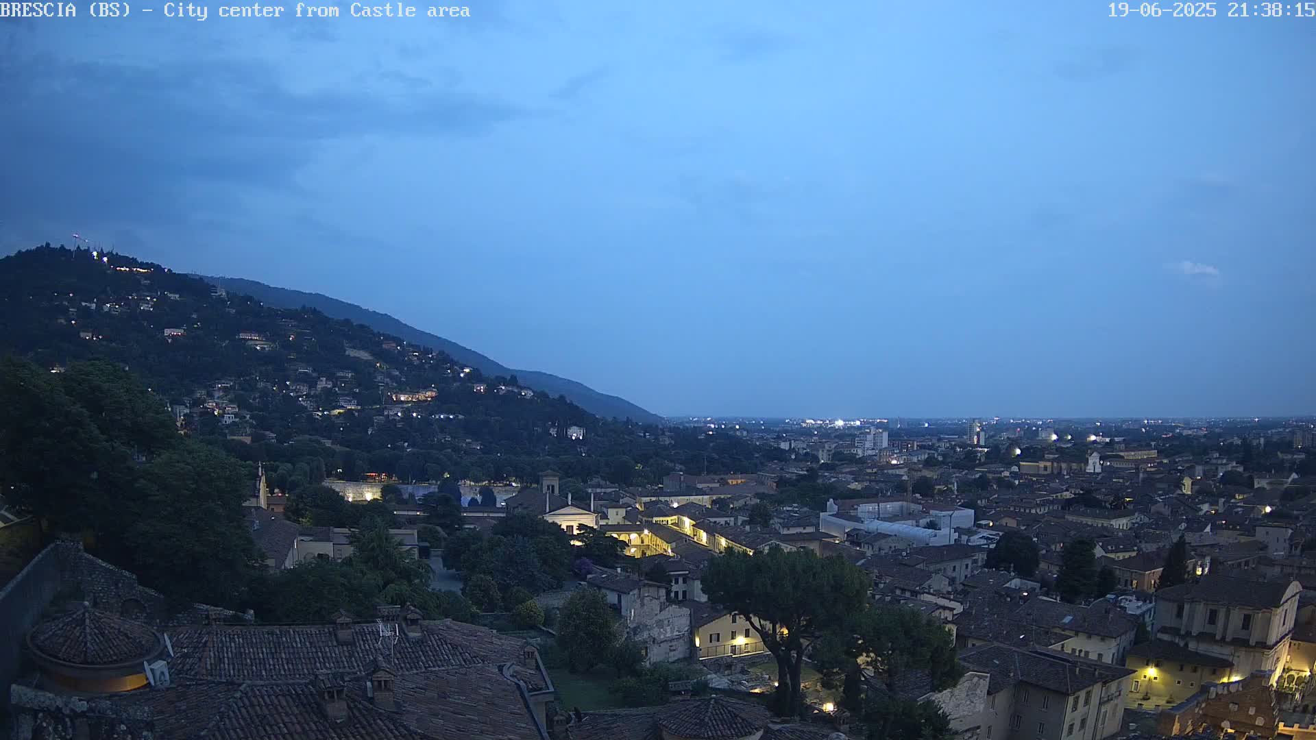 Brescia, Mount Maddalena & City View Live Cam - Lombardy, Italy