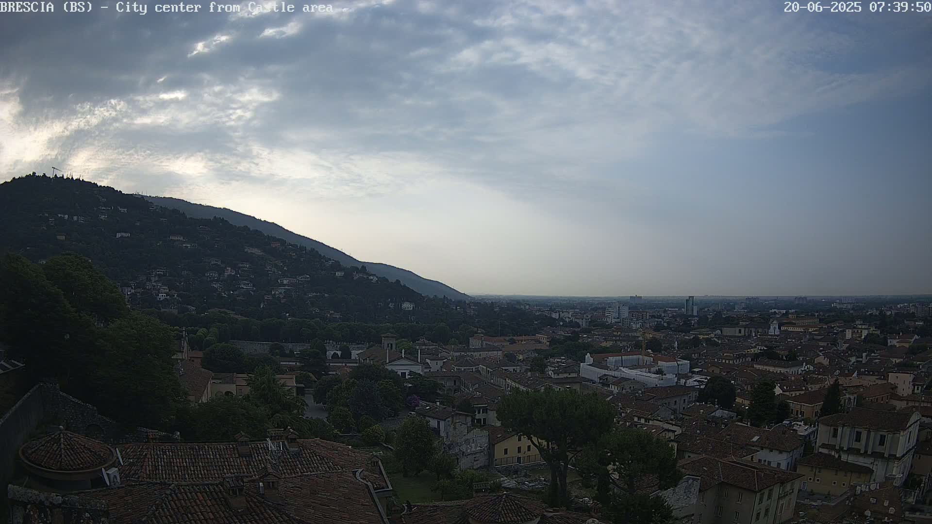 Brescia, Mount Maddalena & City View Live Cam - Lombardy, Italy